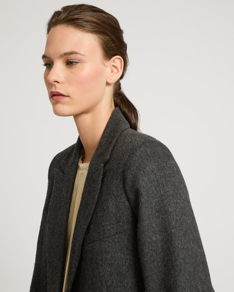 Flannel tailored jacket-Yves Salomon-Winter sale & boxing day