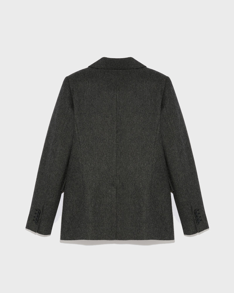 Flannel tailored jacket-Yves Salomon-Winter sale & boxing day