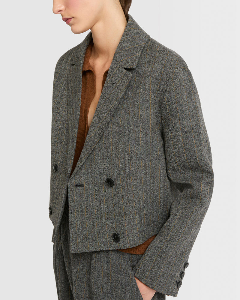 Flannel tailored jacket
