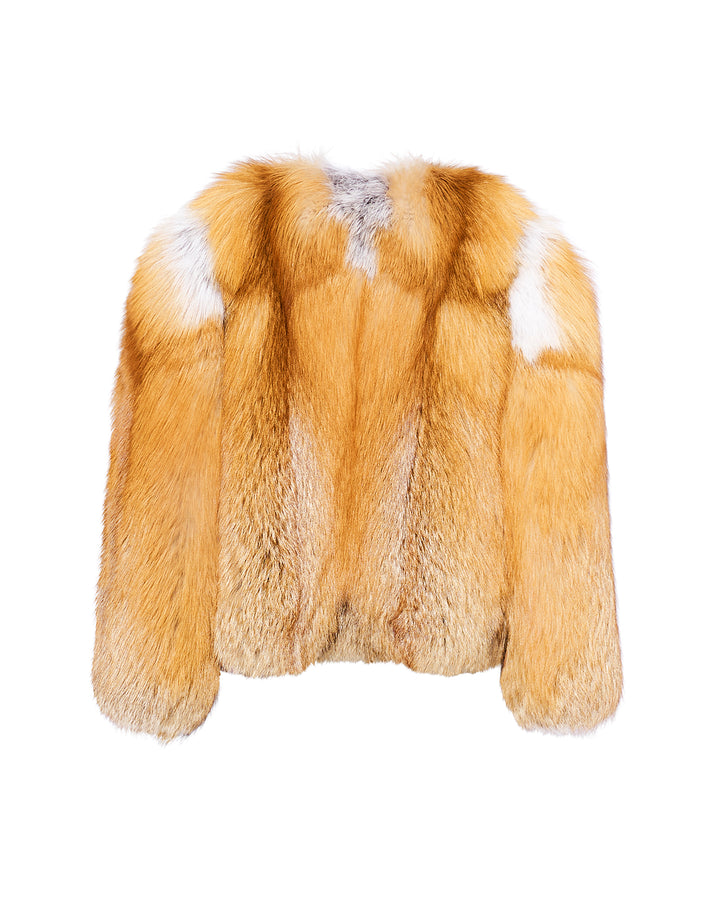 Straight fox fur jacket -Yves Salomon