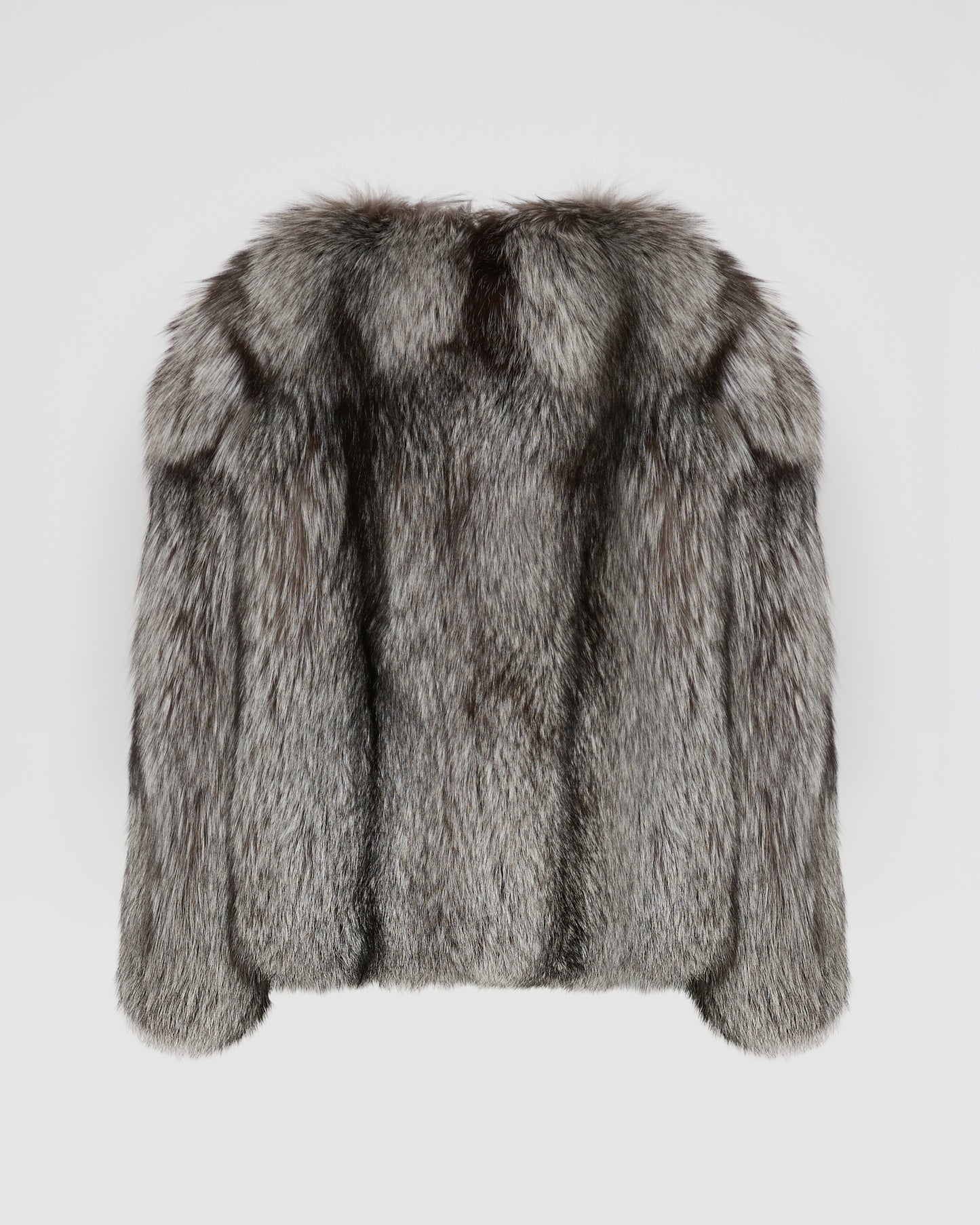 Straight fox fur jacket