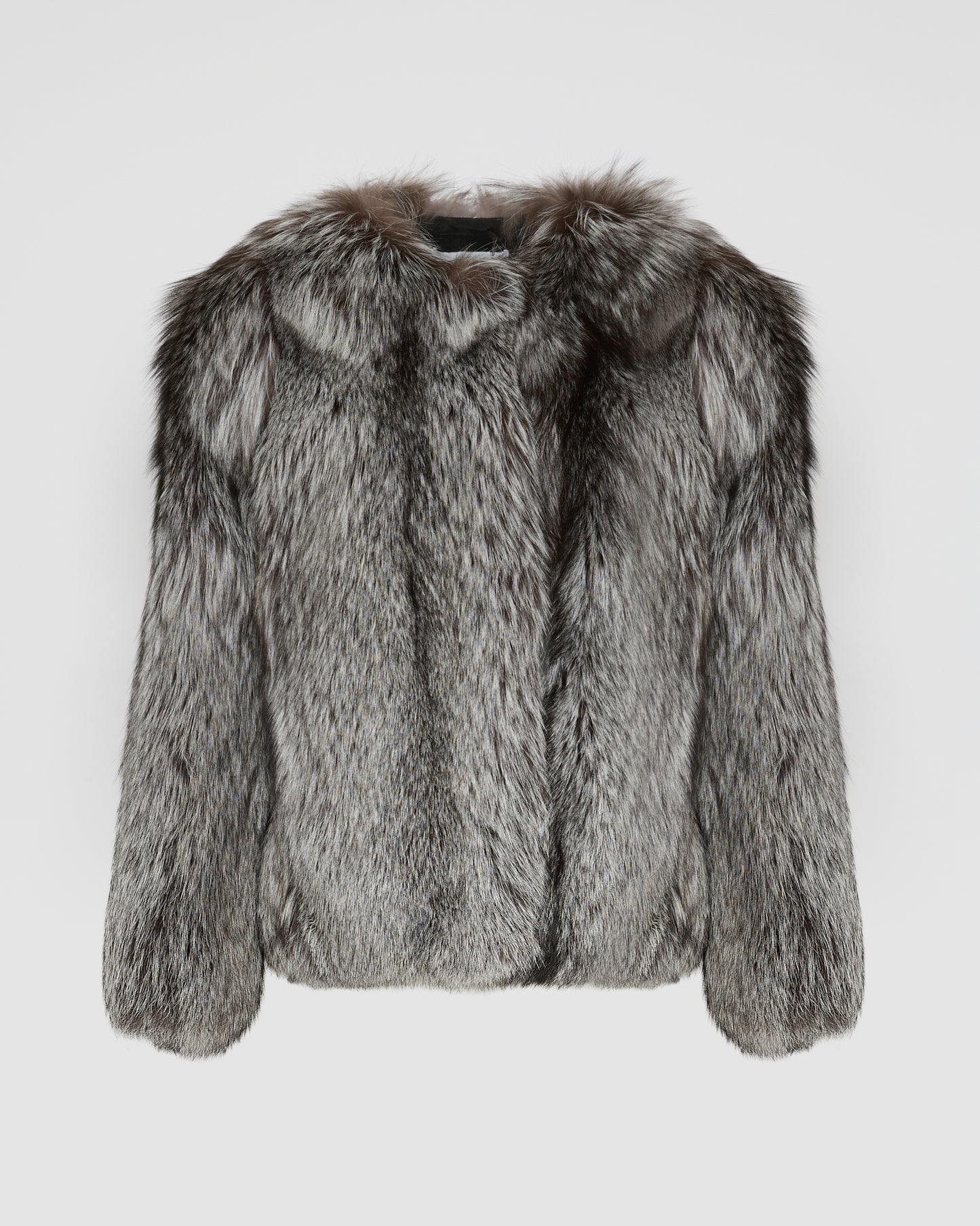 Straight fox fur jacket