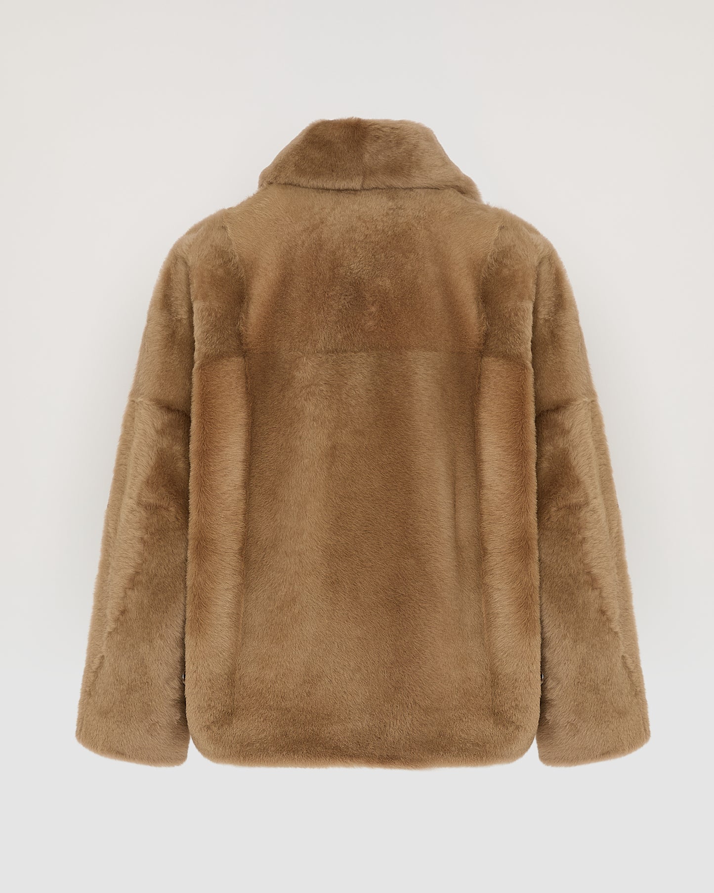 Shearling pea jacket