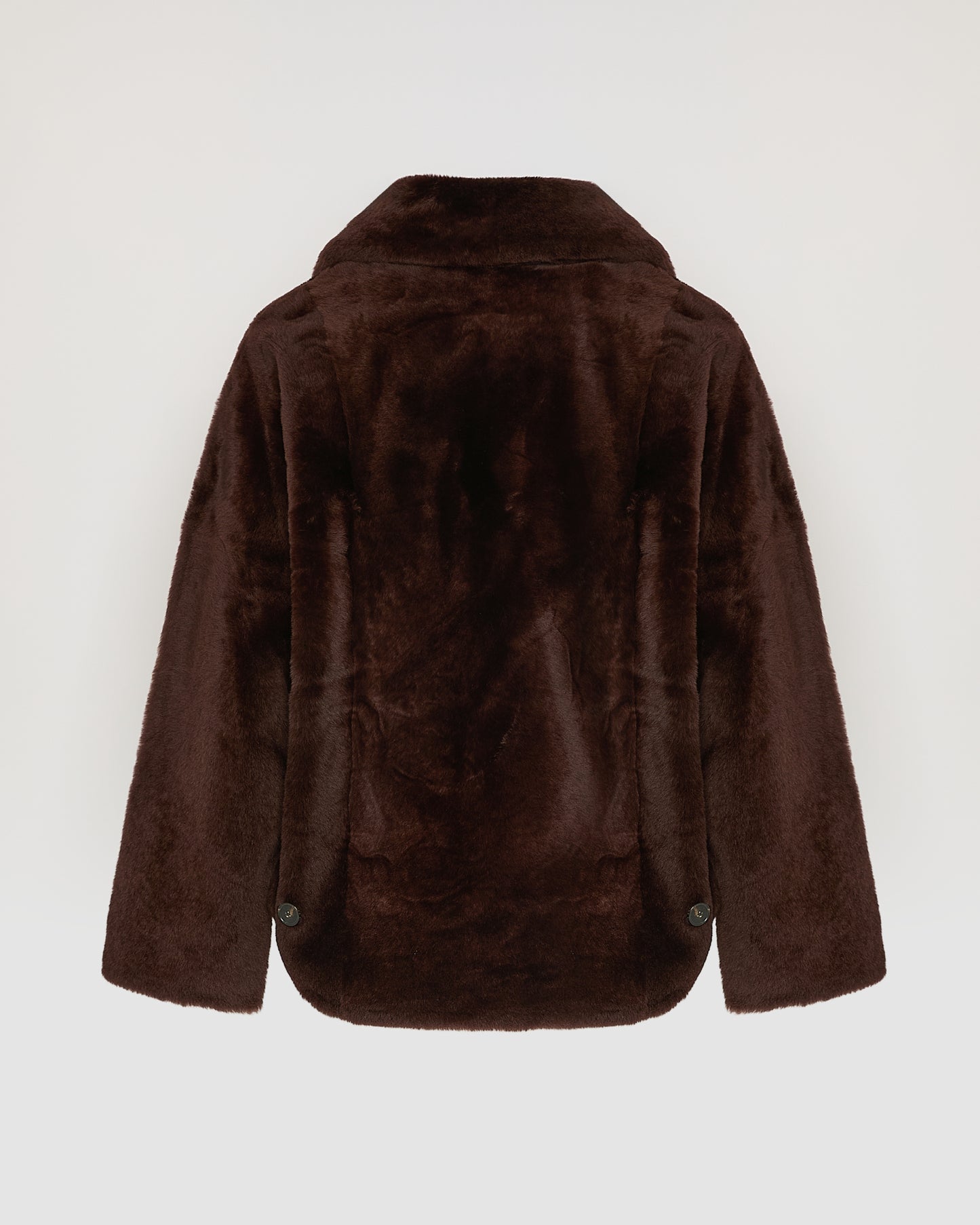 Shearling pea jacket