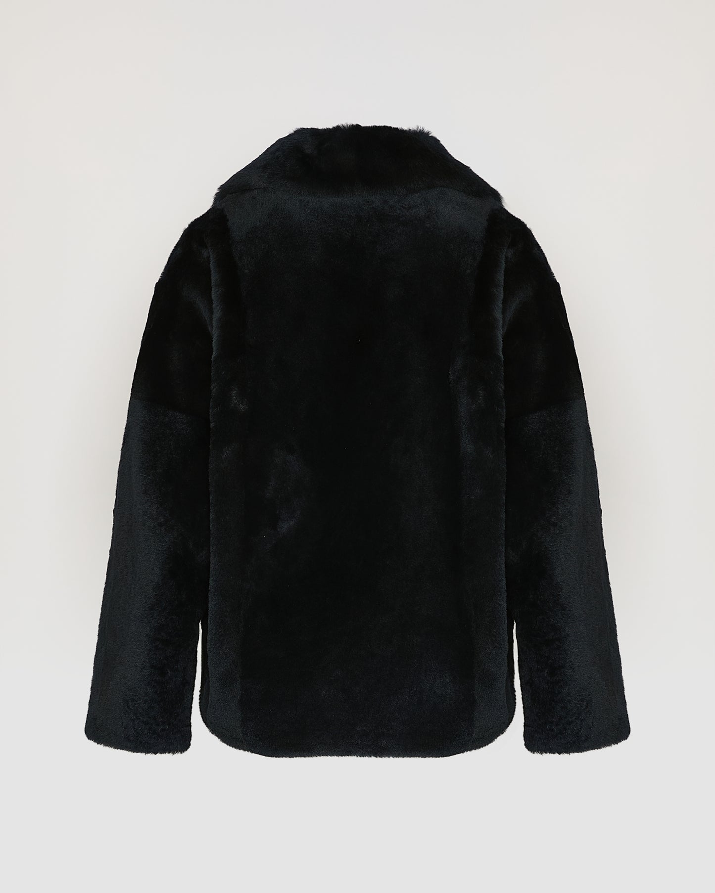 Shearling pea jacket