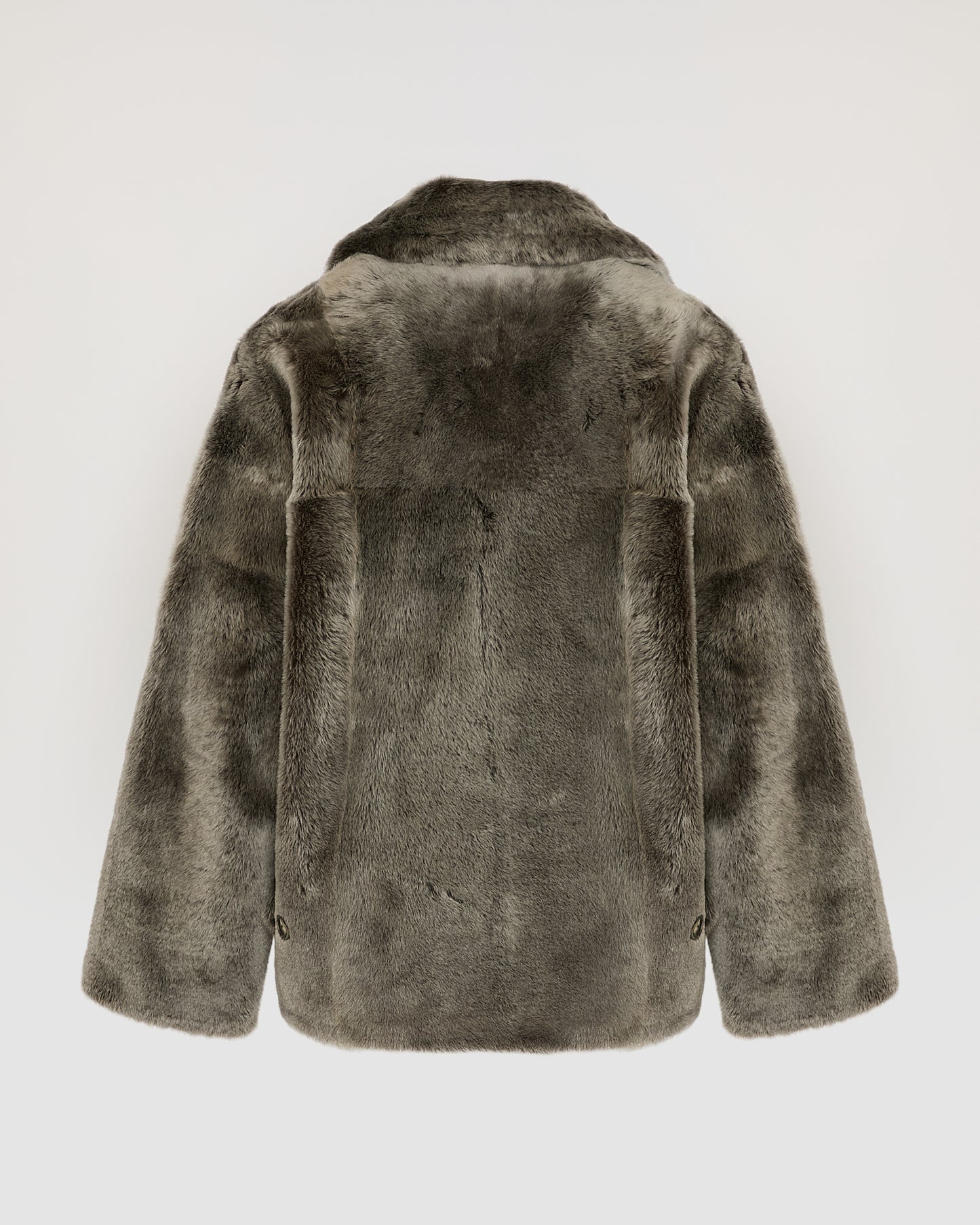 Shearling pea jacket