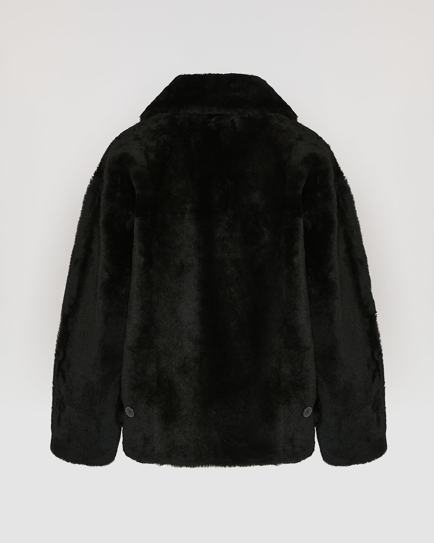 Shearling pea jacket