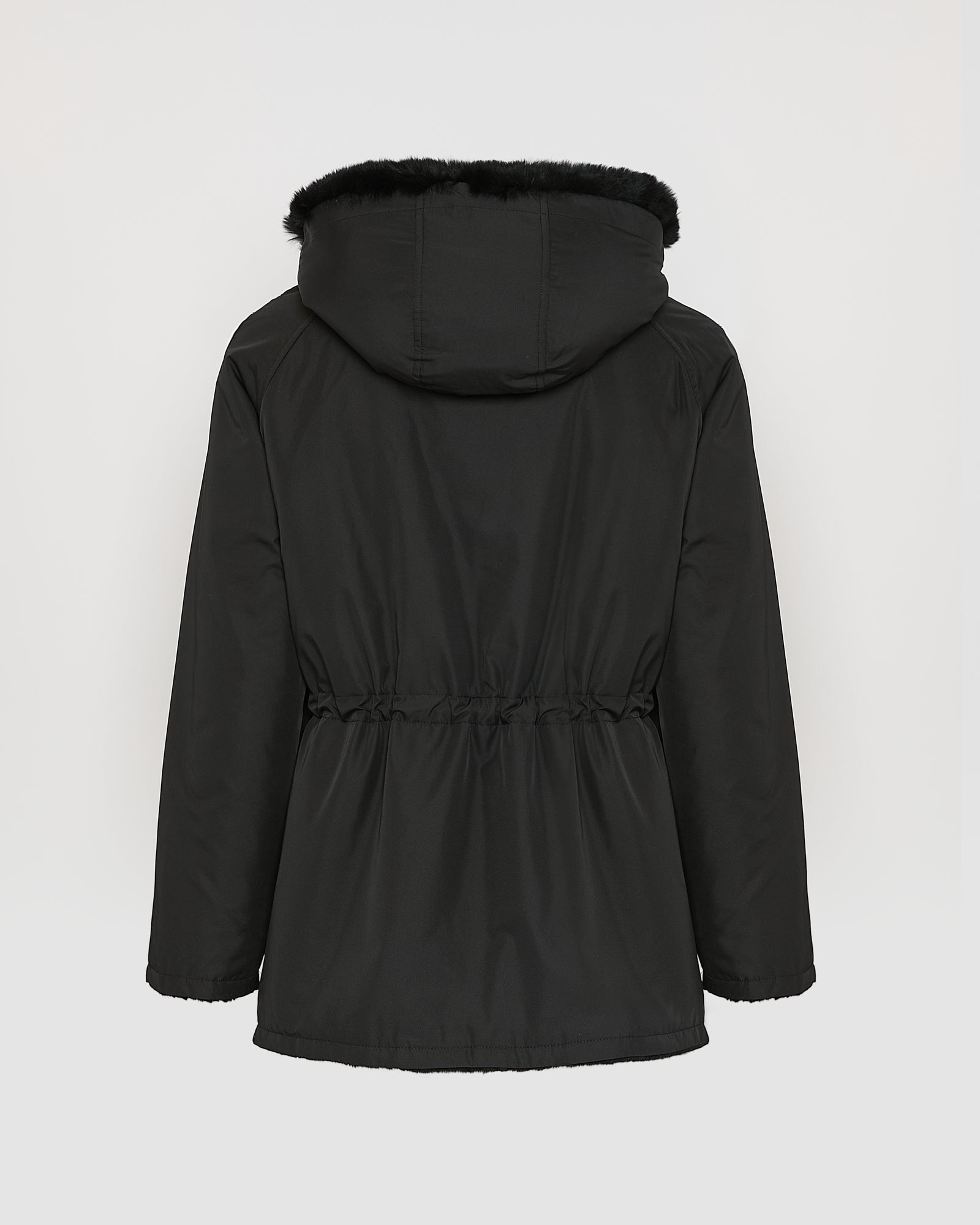 Reversible hooded jacket in rabbit rex fur and technical fabric -Yves Salomon