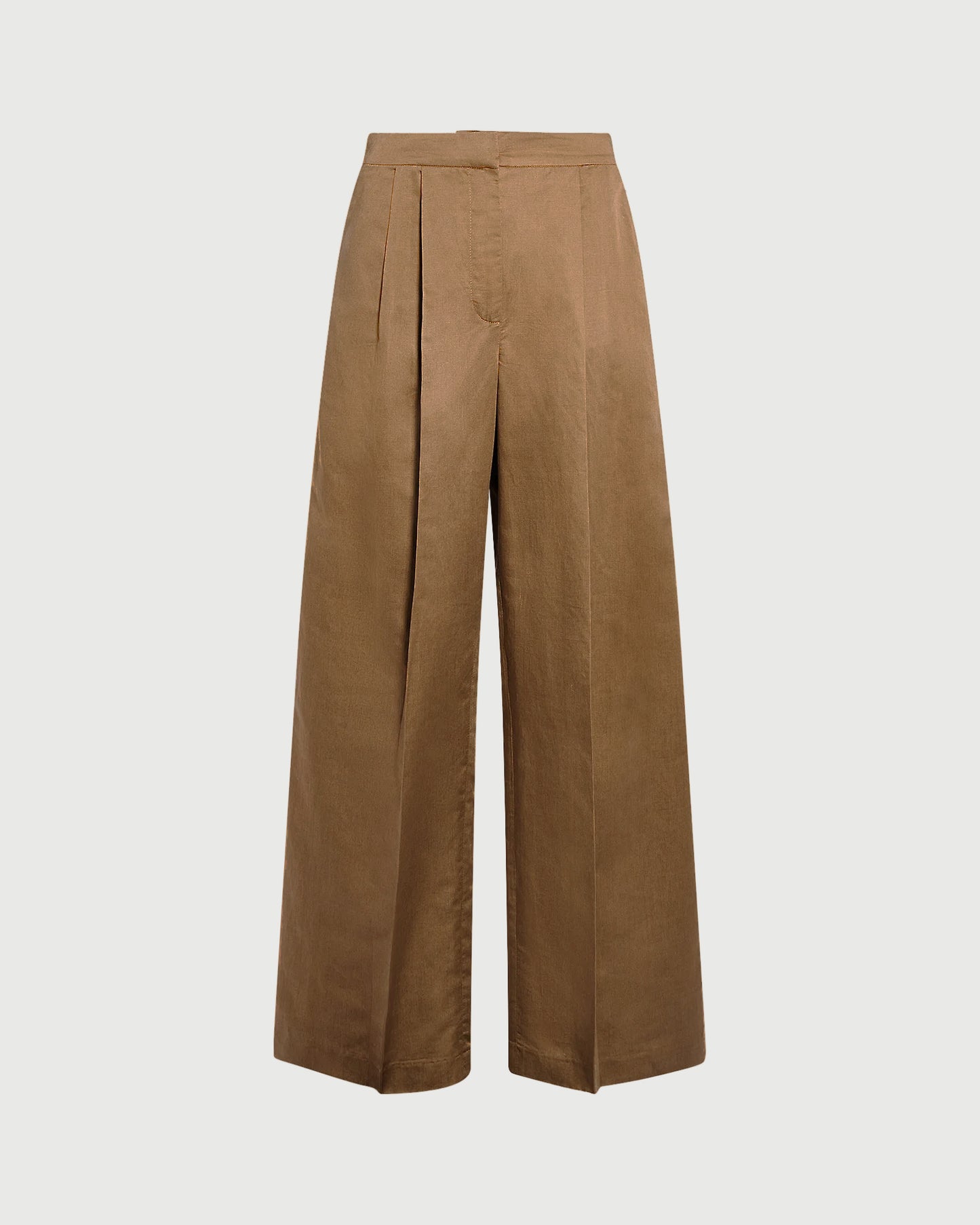 Linen wide leg trousers