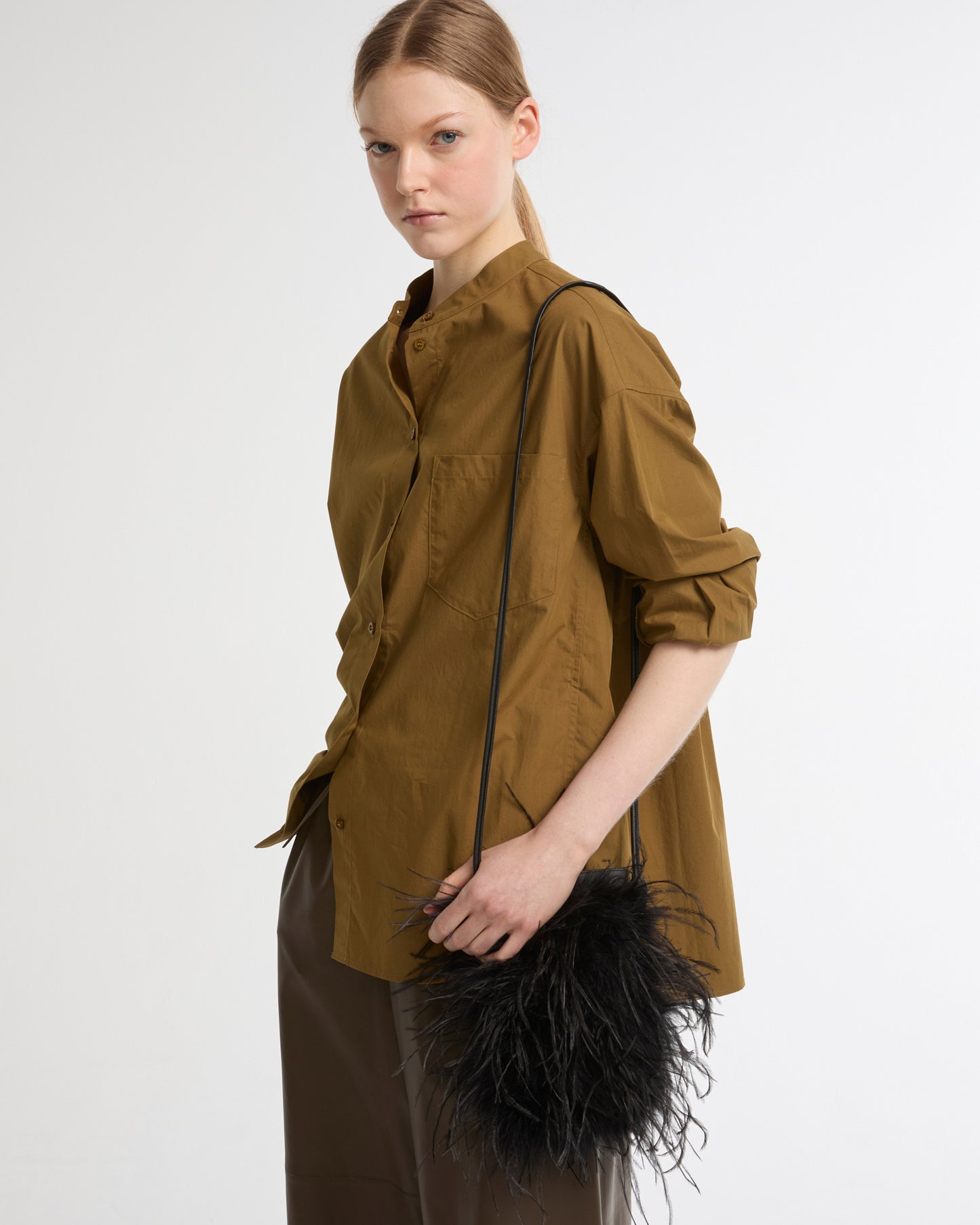 Ostrich Feather Phone Case -Yves Salomon - New spring summer collection