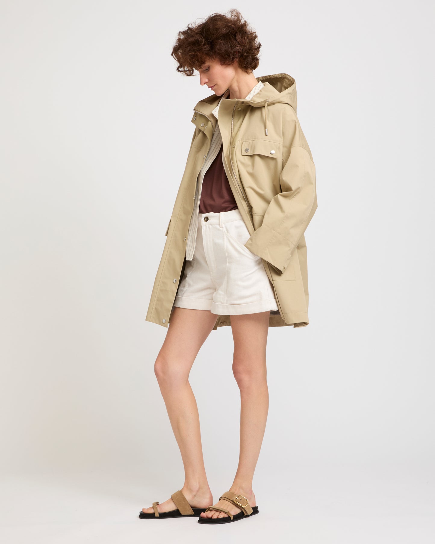 Waterproof cotton-blend hooded parka -Yves Salomon - New spring summer collection