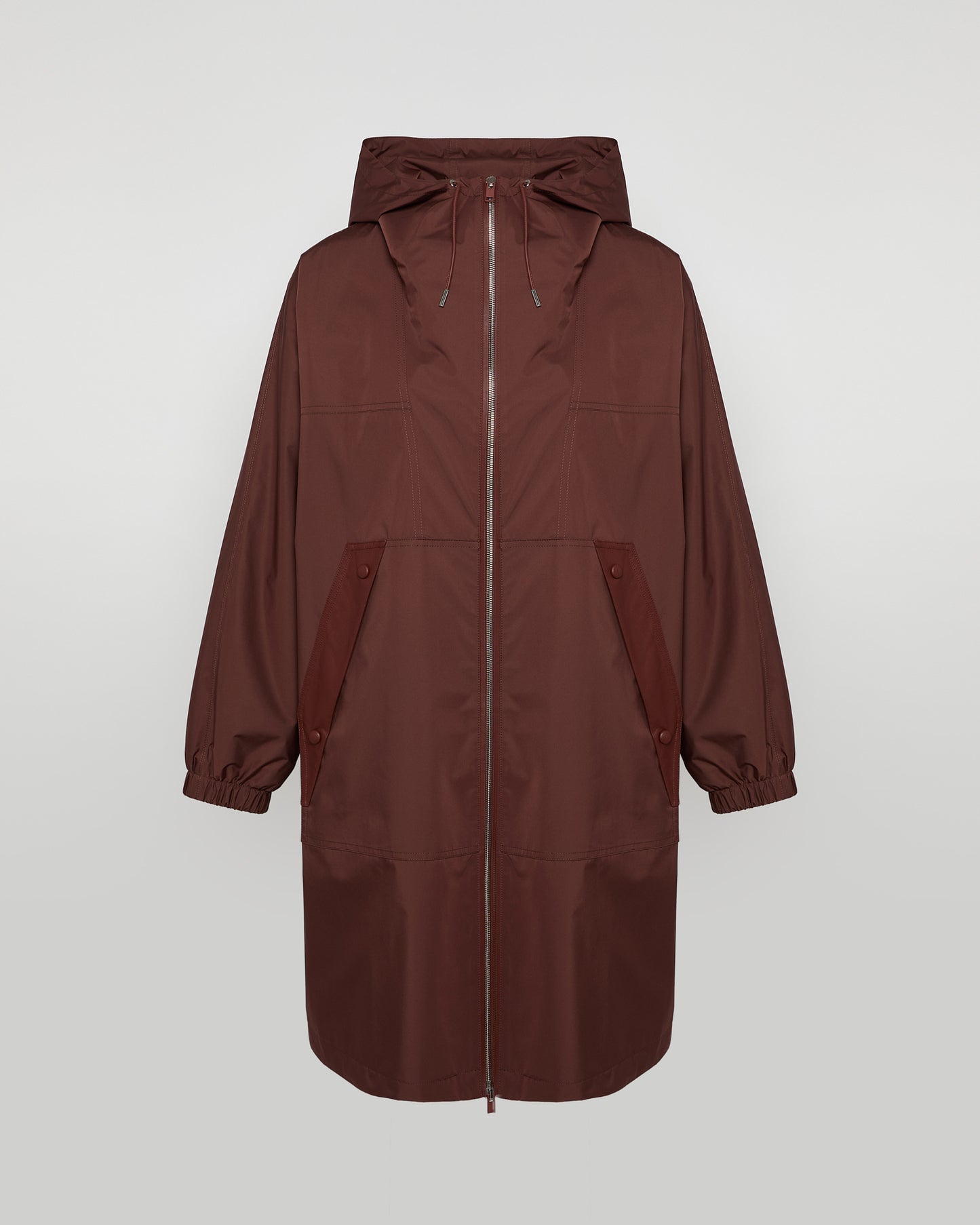 Summer sale - Hooded coat in waterproof technical fabric -Yves Salomon - New spring summer collection