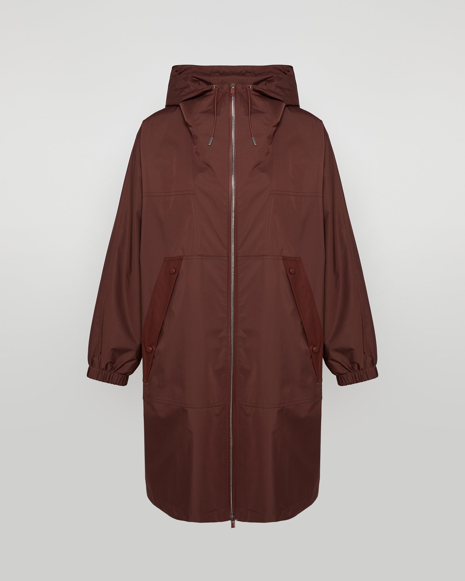 Summer sale - Hooded coat in waterproof technical fabric -Yves Salomon - New spring summer collection