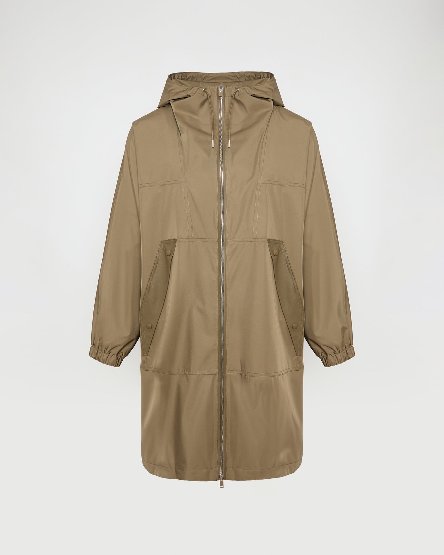Hooded coat in waterproof technical fabric -Yves Salomon - New spring summer collection