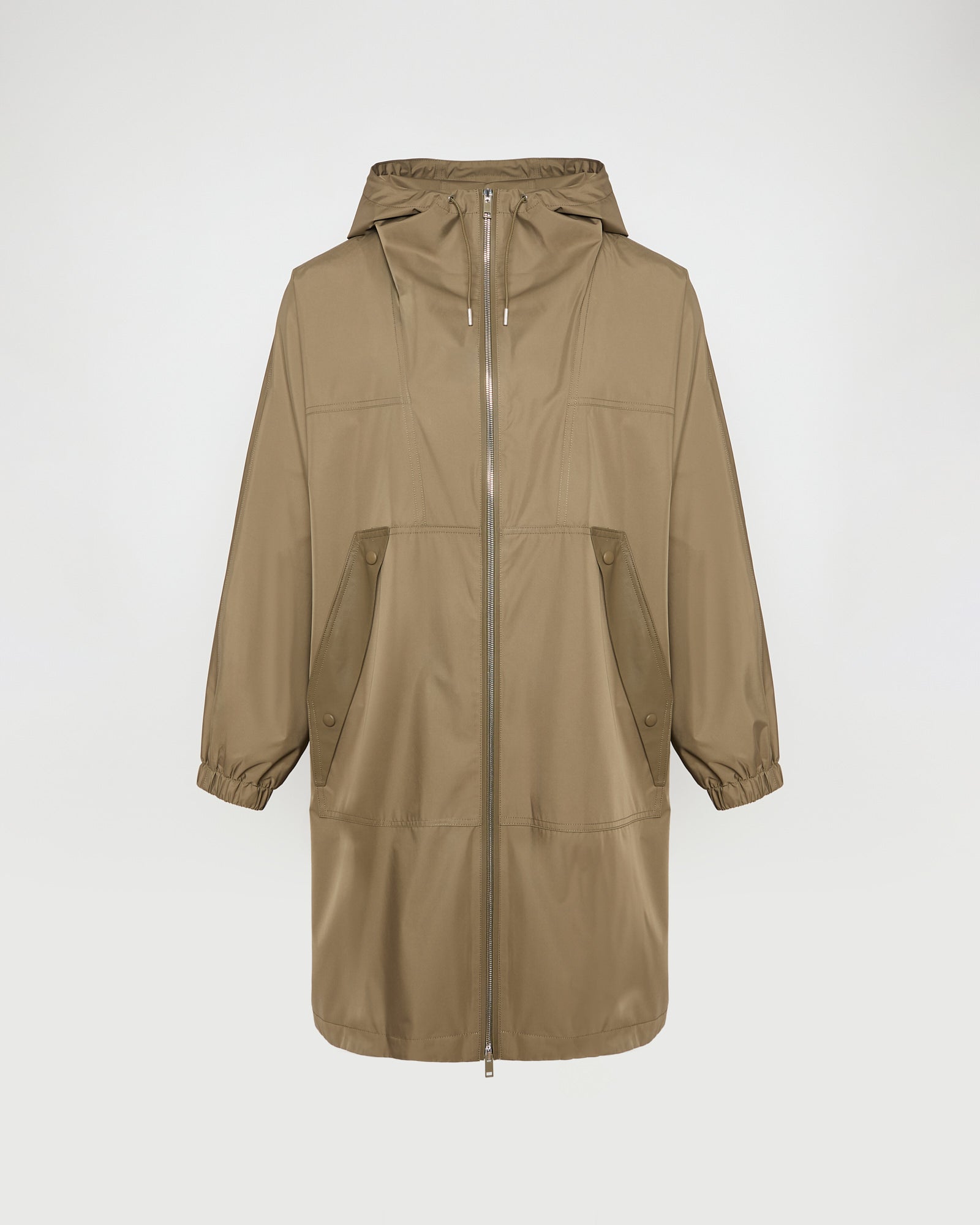Hooded coat in waterproof technical fabric -Yves Salomon - New spring summer collection