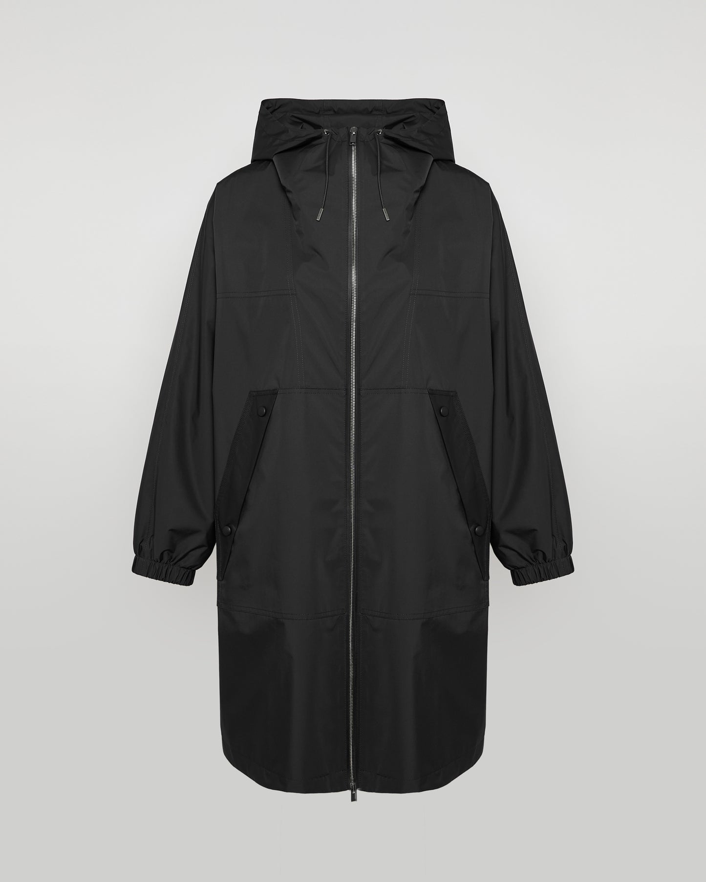 Hooded coat in waterproof technical fabric -Yves Salomon - New spring summer collection