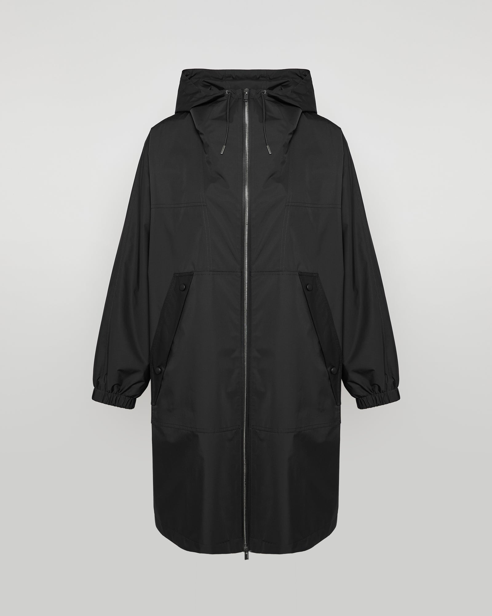 Hooded coat in waterproof technical fabric -Yves Salomon - New spring summer collection