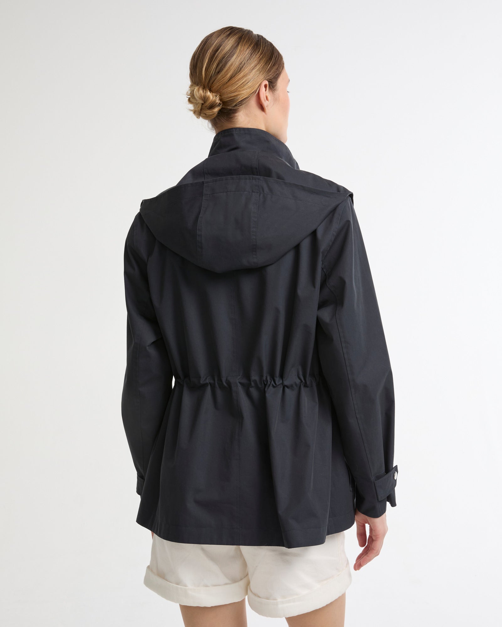 Safari parka in waterproof cotton-blend and leather -Yves Salomon - New spring summer collection