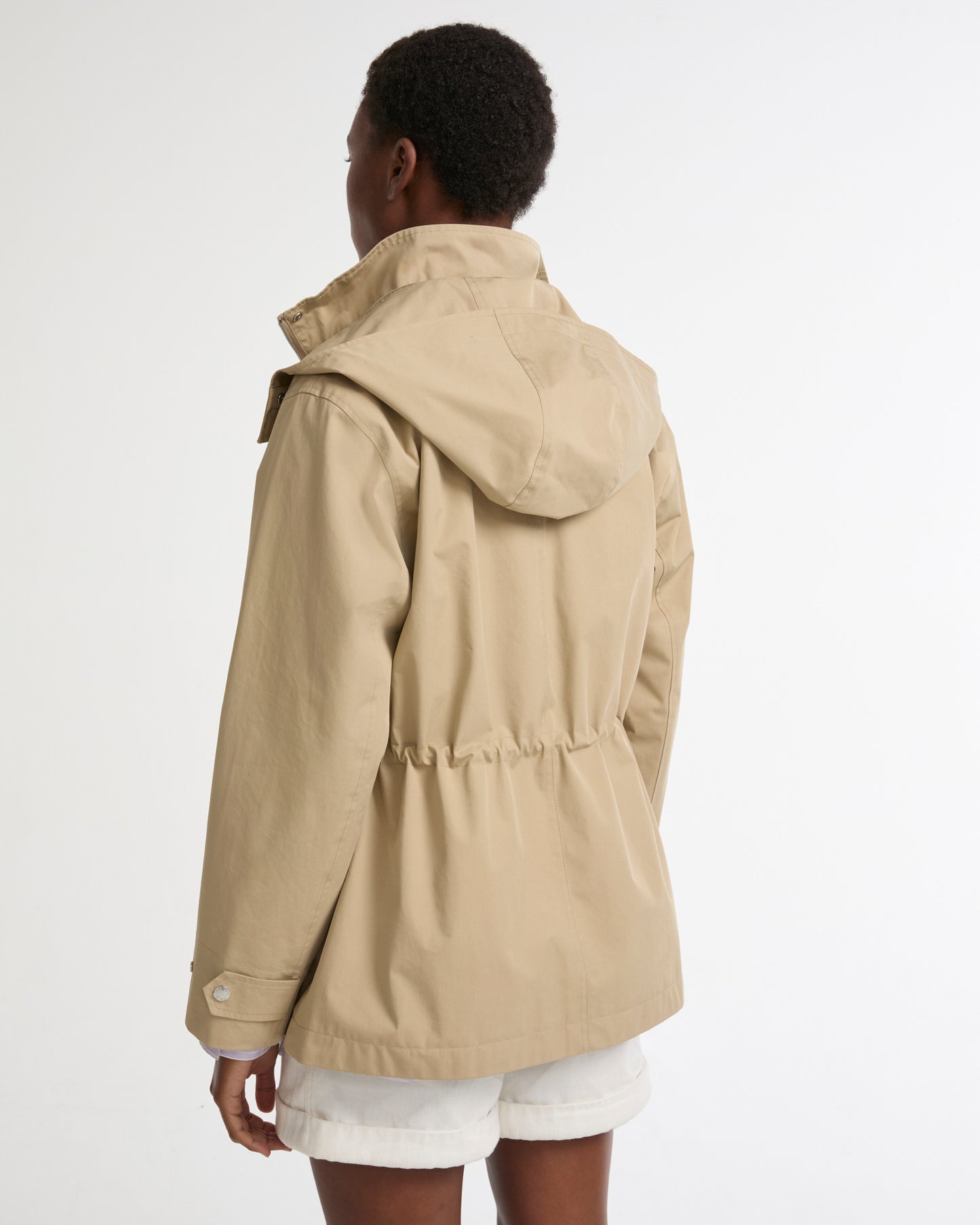 Safari parka in waterproof cotton-blend and leather -Yves Salomon - New spring summer collection