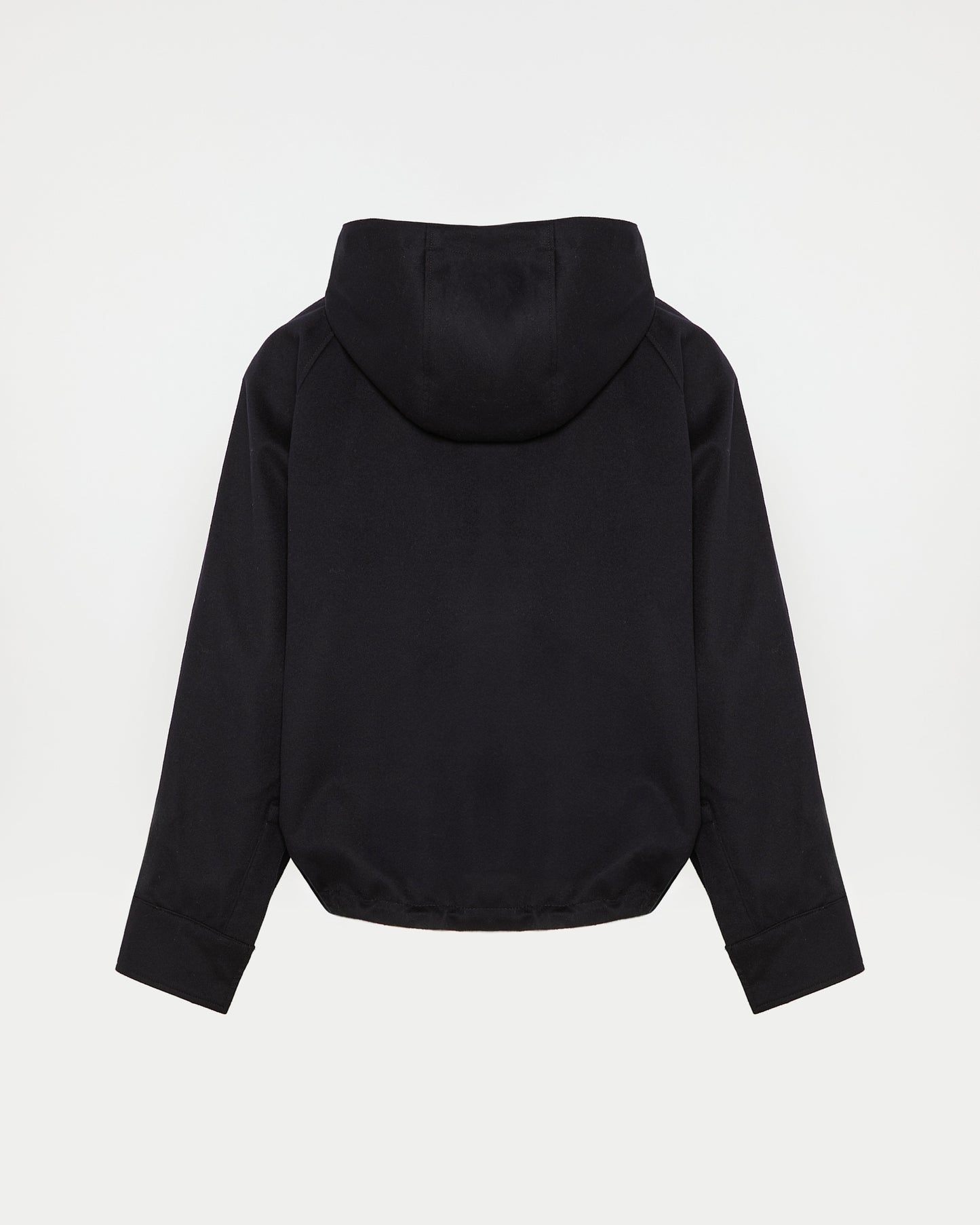 Hooded jacket in wool and cashmere blend reversible in waterproof technical fabric -Yves Salomon - New spring summer collection