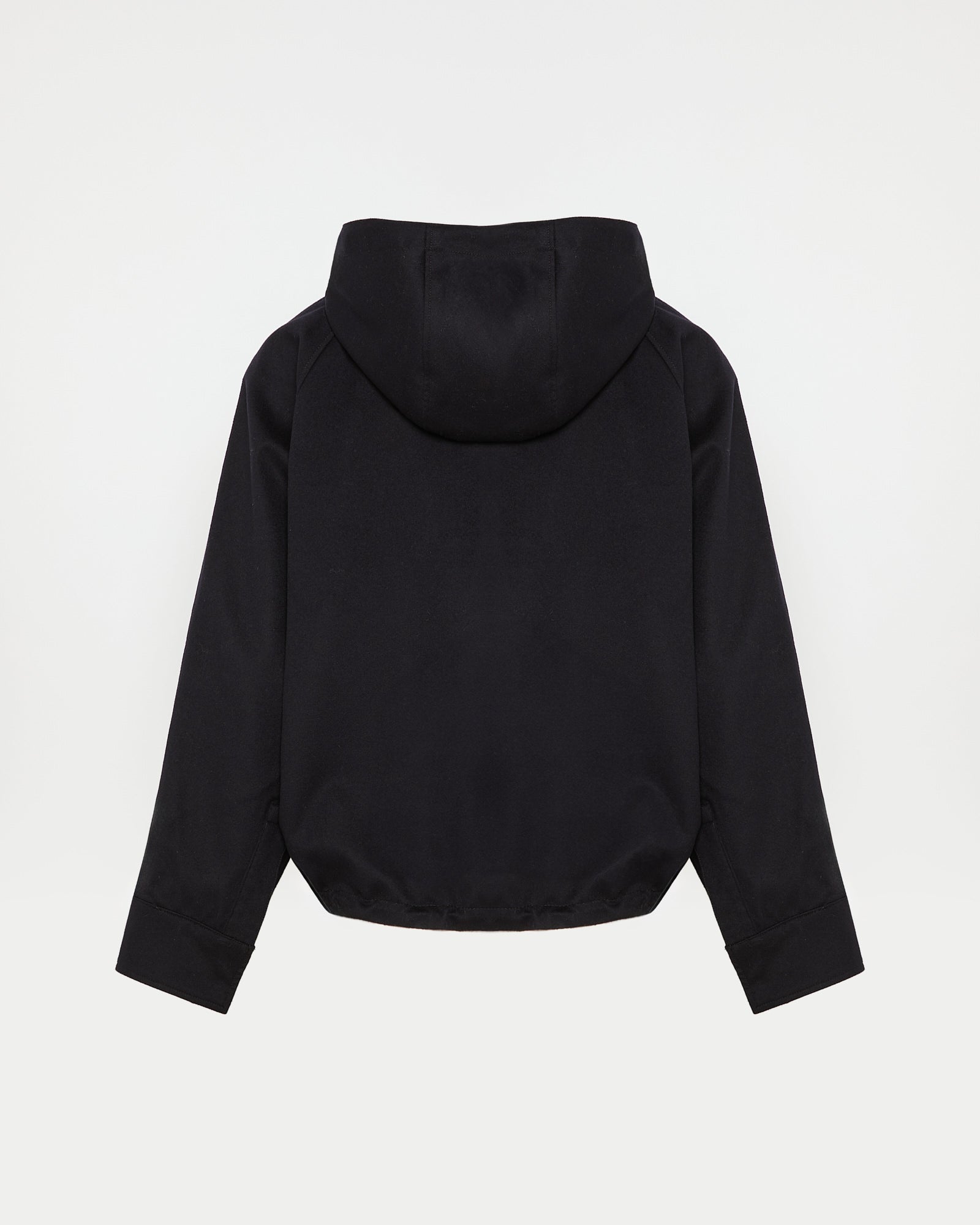 Hooded jacket in wool and cashmere blend reversible in waterproof technical fabric -Yves Salomon - New spring summer collection