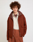 Reversible jacket in Loro Piana Wool-Cashmere / Waterproof fabric