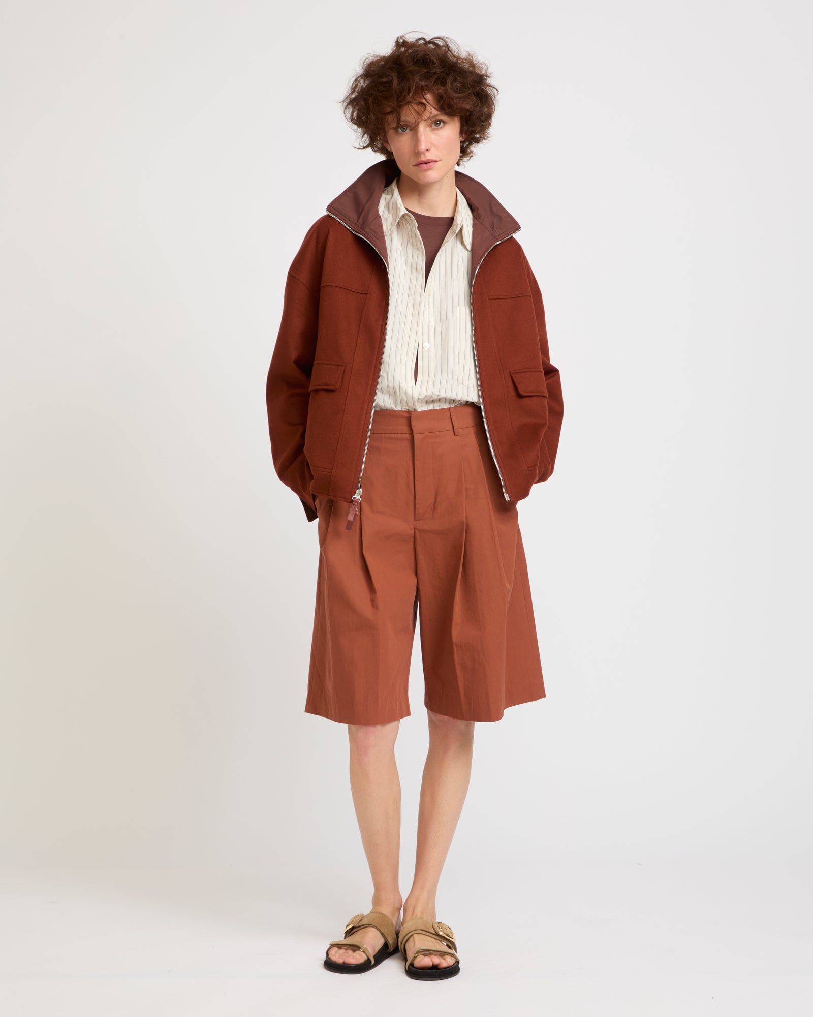 Reversible jacket in Loro Piana Wool-Cashmere / Waterproof fabric -Yves Salomon - New spring summer collection