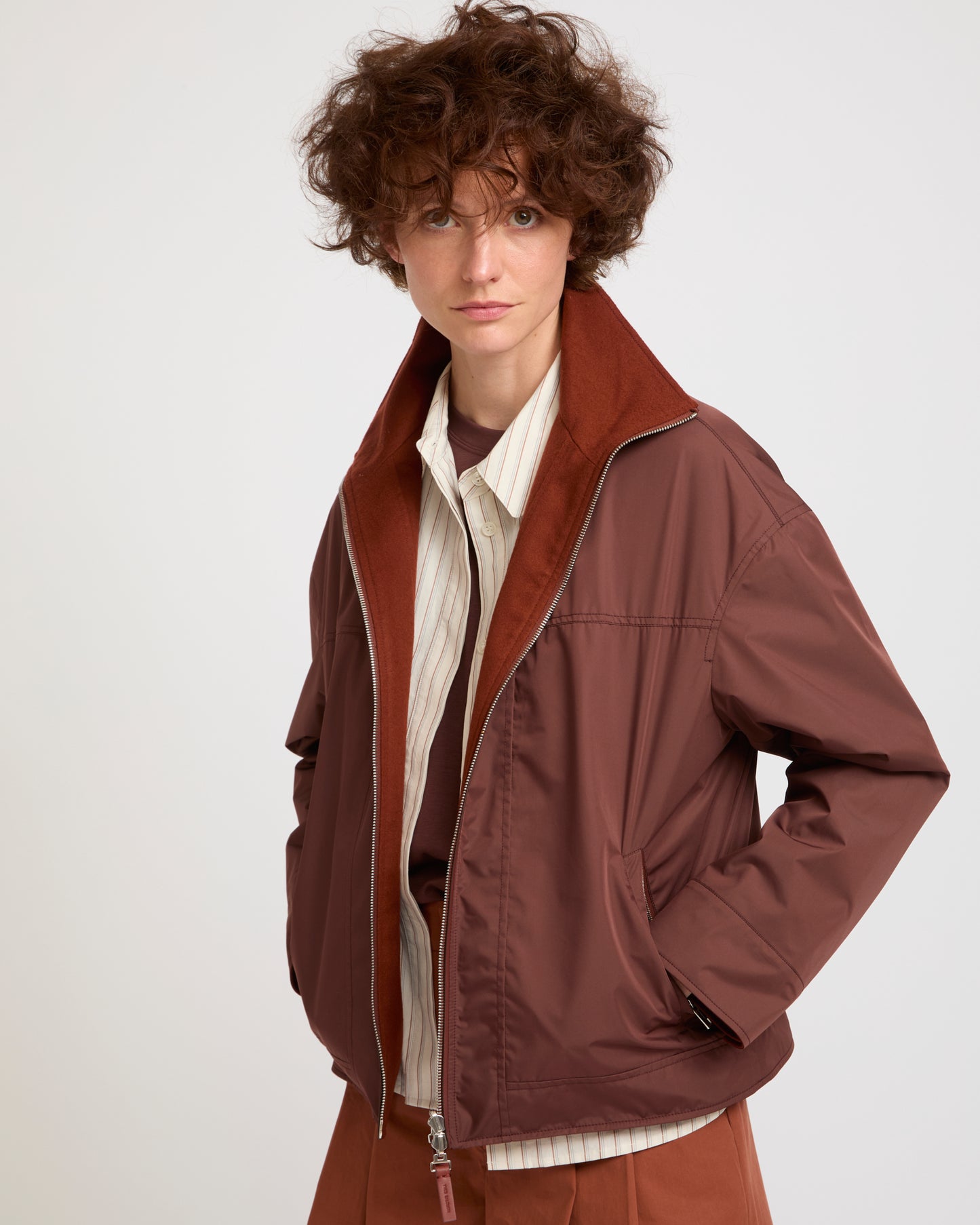 Reversible jacket in Loro Piana Wool-Cashmere / Waterproof fabric -Yves Salomon - New spring summer collection