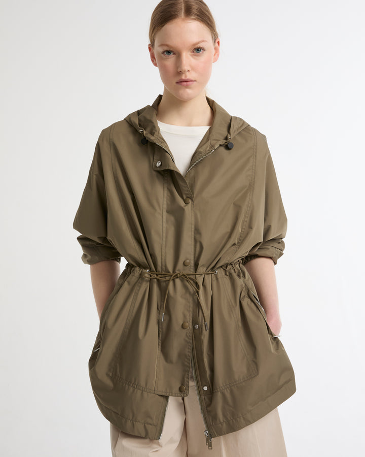 Waterproof technical fabric cape -Yves Salomon - New spring summer collection