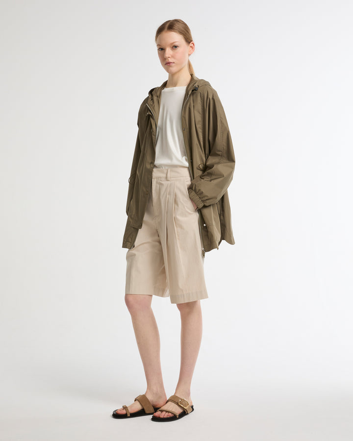 Waterproof technical fabric cape -Yves Salomon - New spring summer collection