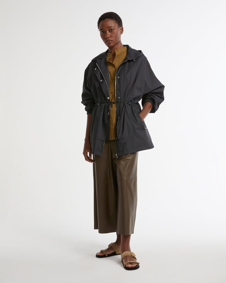 Waterproof technical fabric cape -Yves Salomon - New spring summer collection