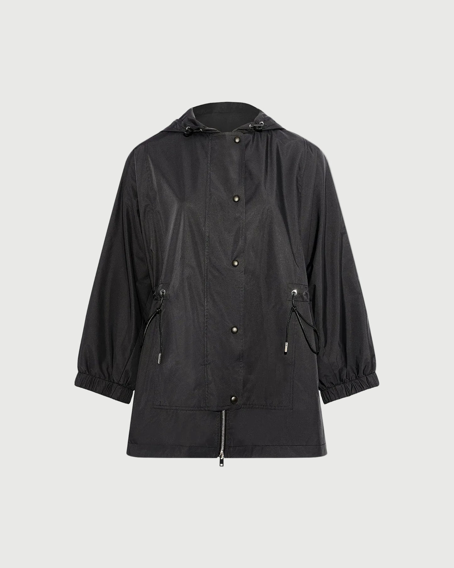 Waterproof technical fabric cape parka