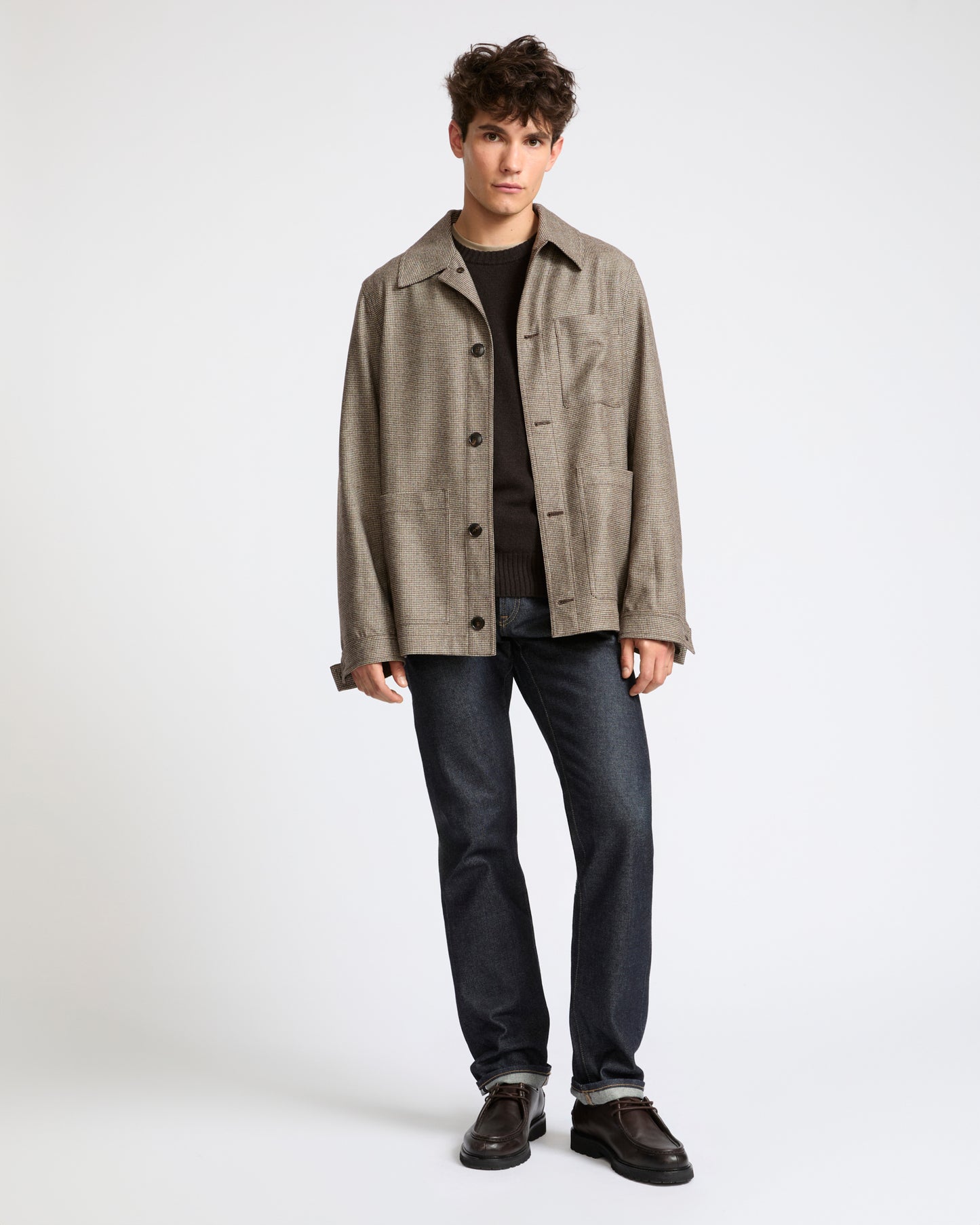 Loro Piana fancy cashmere wool flannel overshirt - Yves Salomon - New Fall Winter Collection
