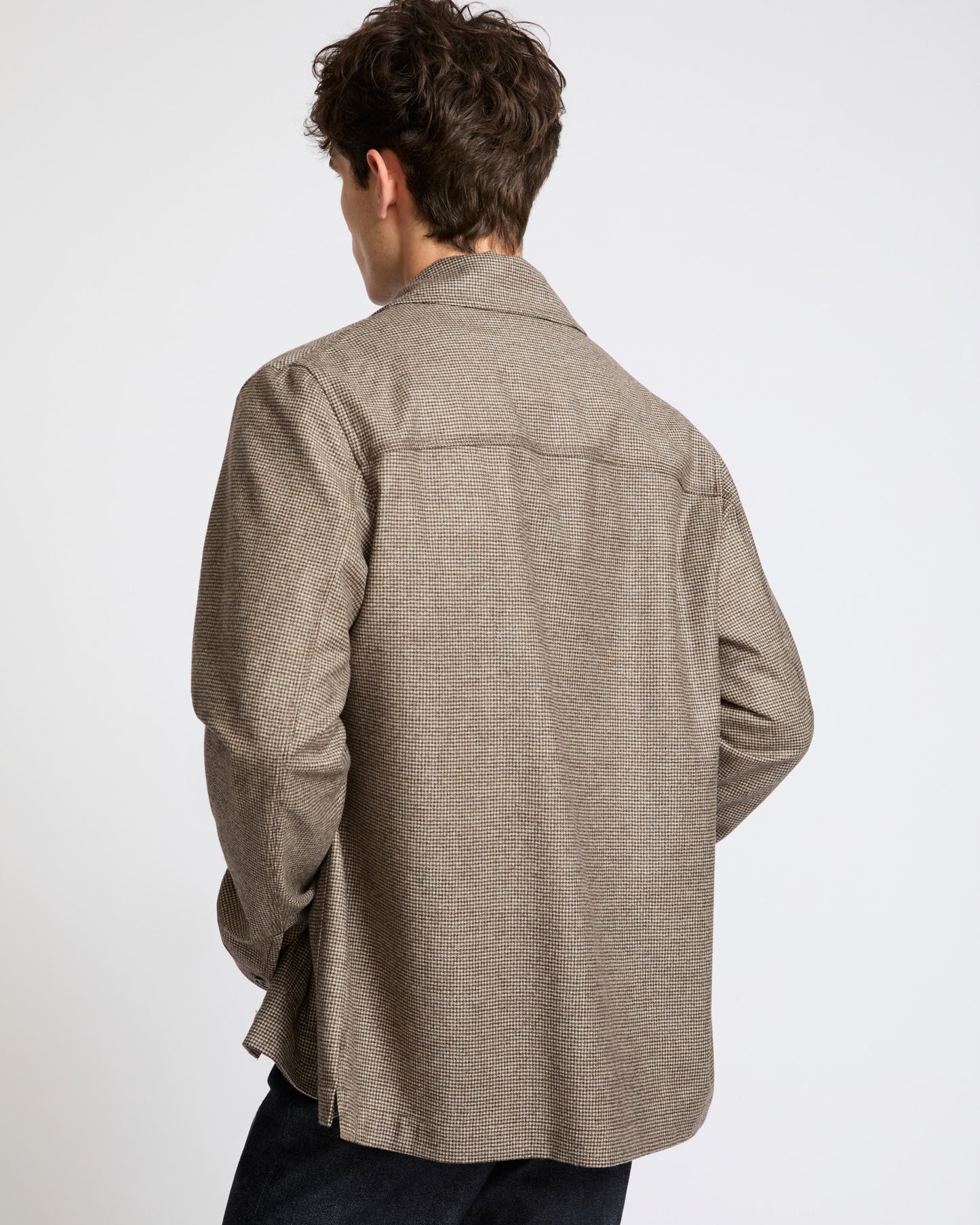 Loro Piana fancy cashmere wool flannel overshirt - Yves Salomon - New Fall Winter Collection