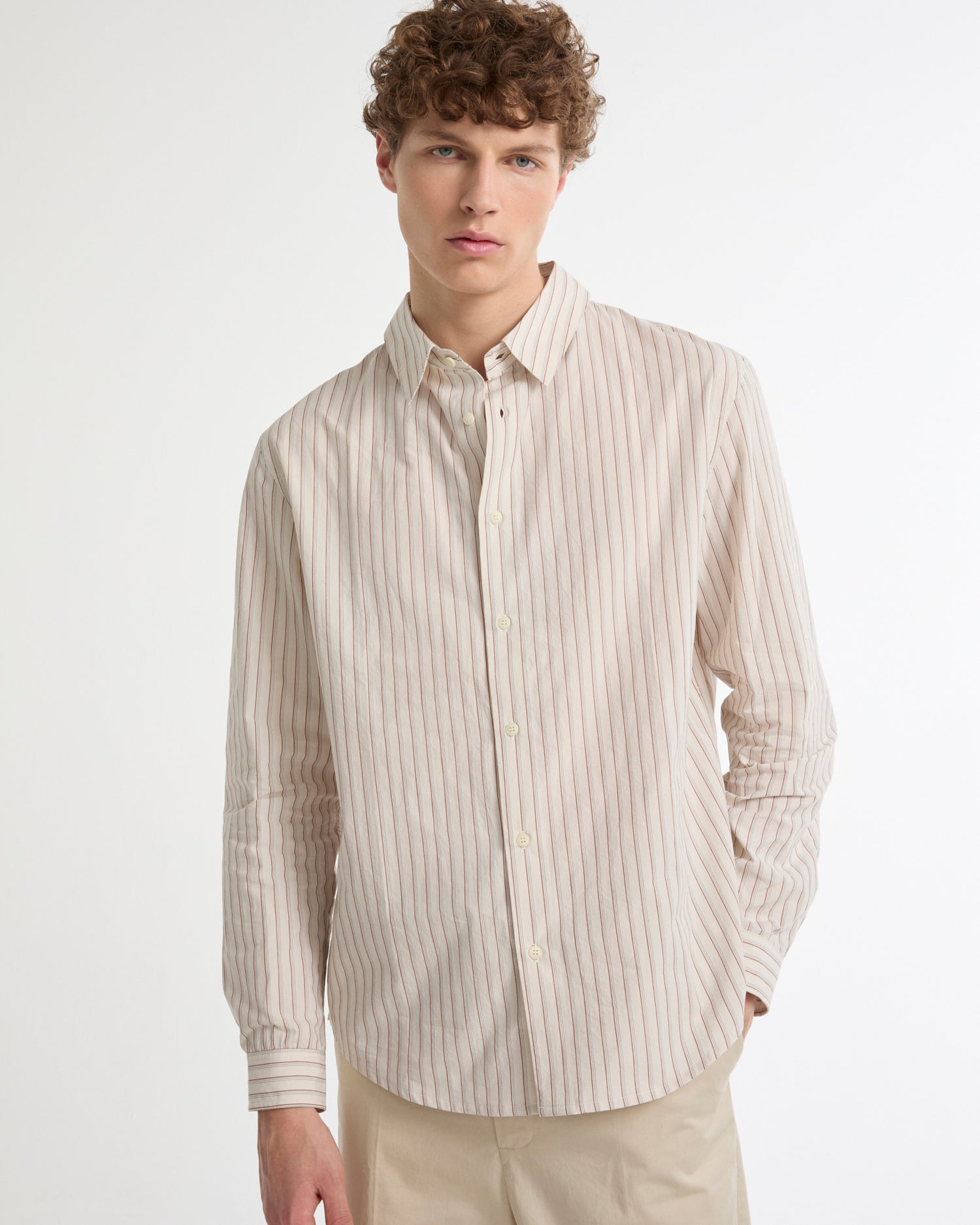 Summer sale - Cotton poplin shirt -Yves Salomon - New spring summer collection