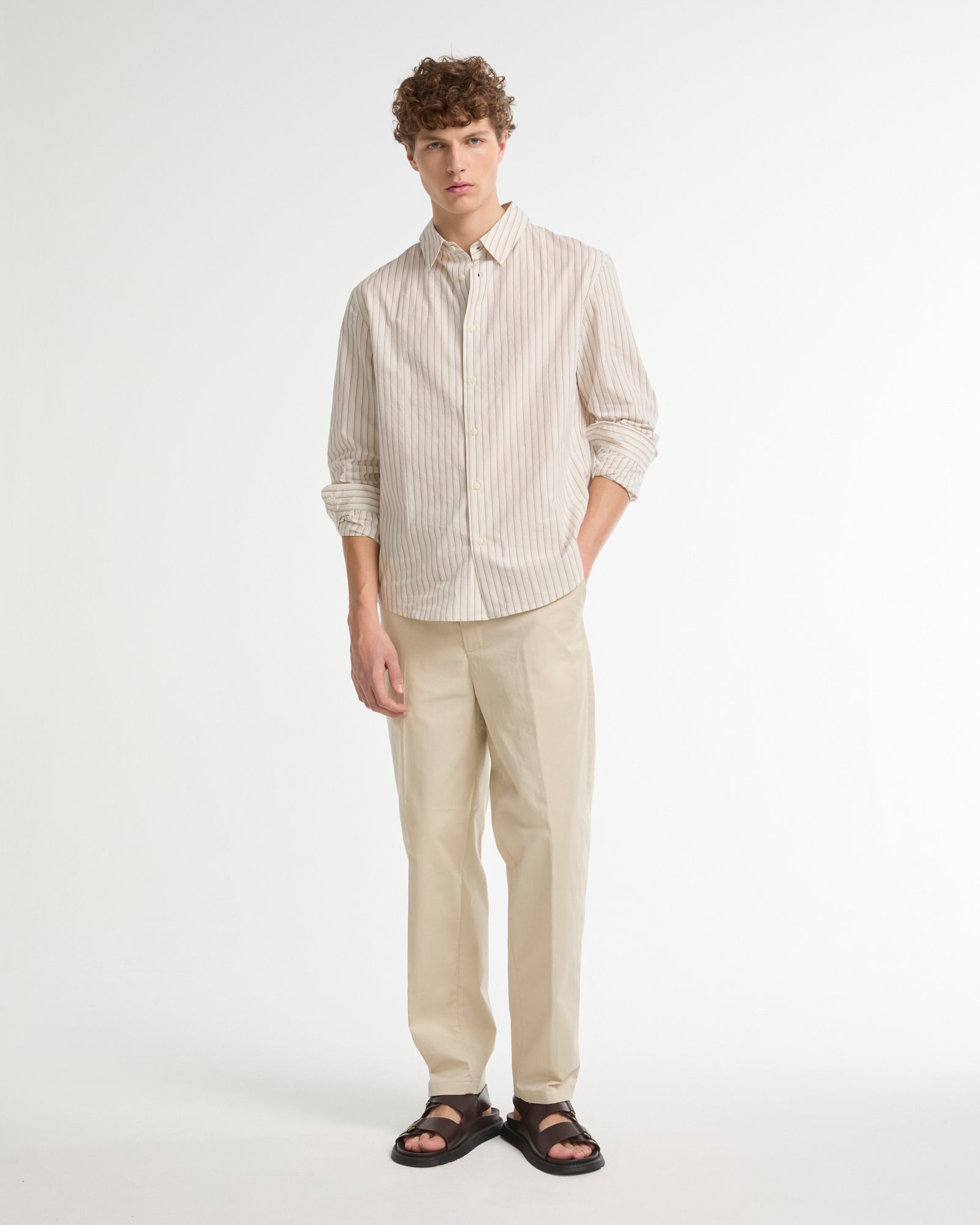 Summer sale - Cotton poplin shirt -Yves Salomon - New spring summer collection