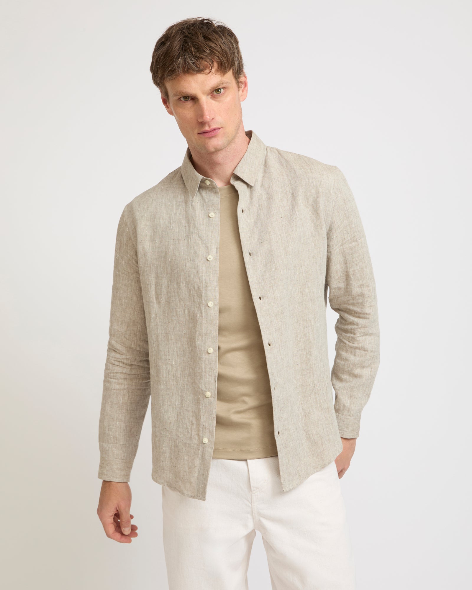 Summer sale - Linen shirt -Yves Salomon - New spring summer collection