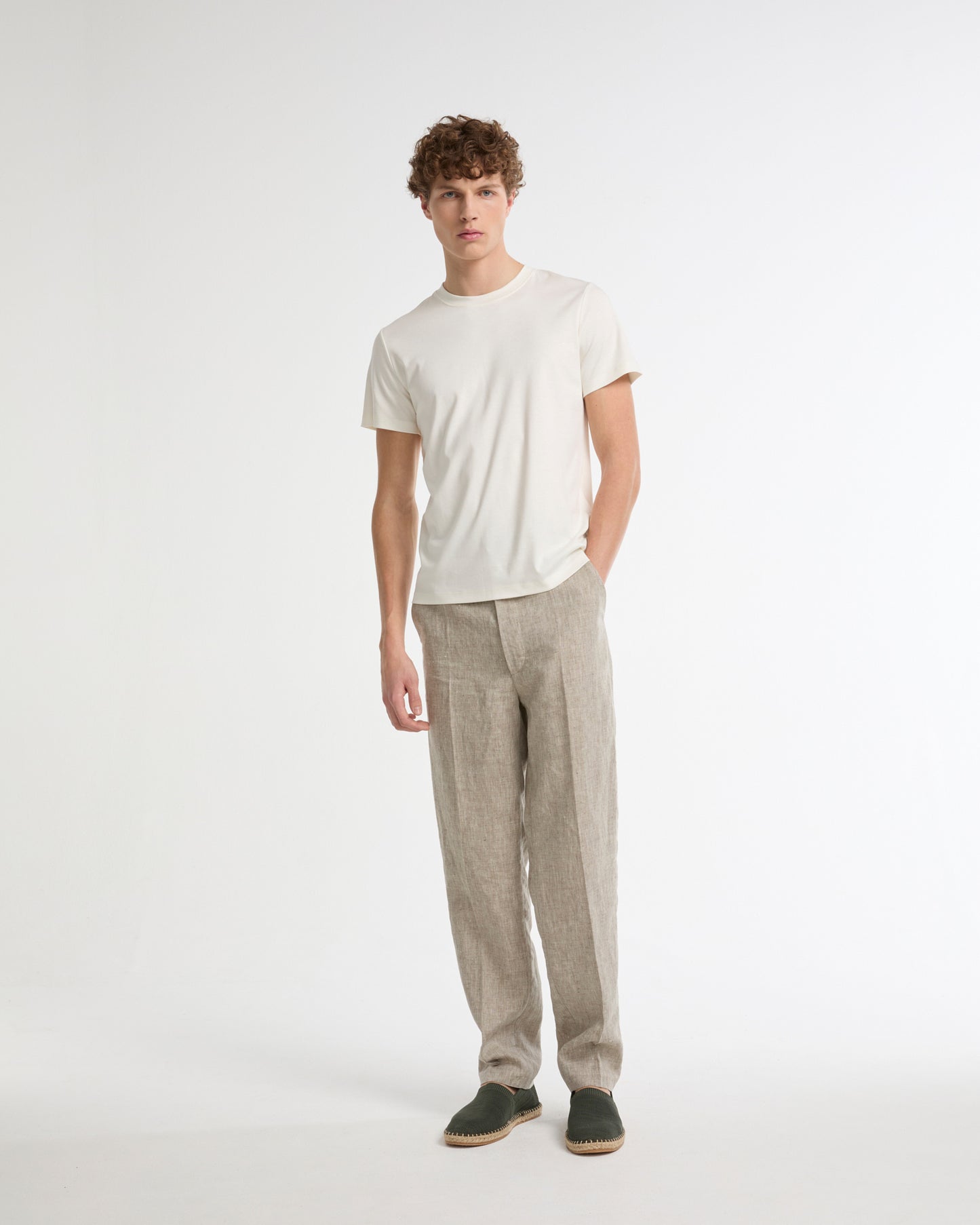 Summer sale - Cotton-silk interlock T-shirt -Yves Salomon - New spring summer collection