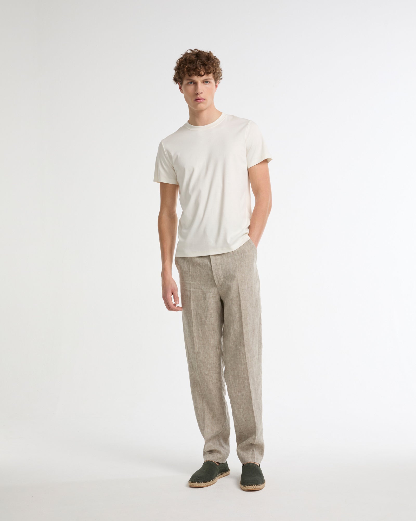 Summer sale - Cotton-silk interlock T-shirt -Yves Salomon - New spring summer collection