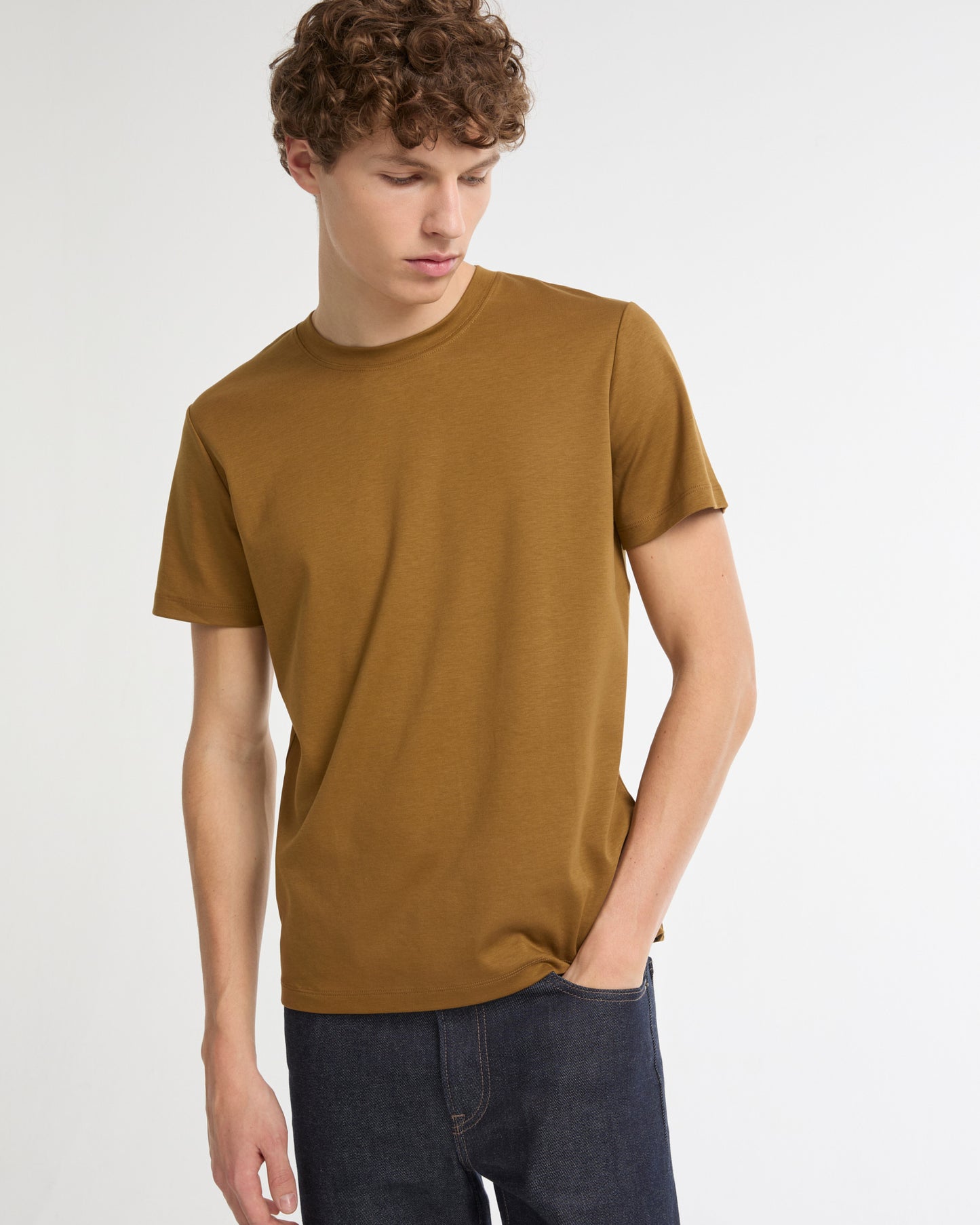 Summer sale - Cotton-silk interlock T-shirt -Yves Salomon - New spring summer collection