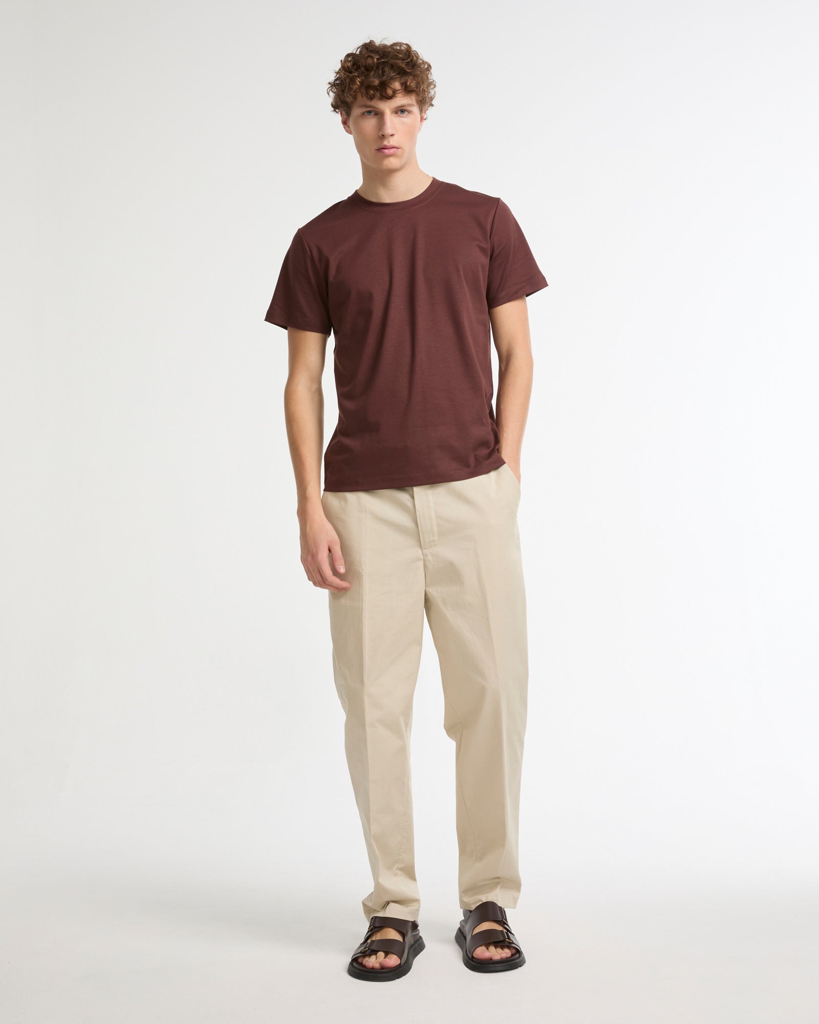 Summer sale - Cotton-silk interlock T-shirt -Yves Salomon - New spring summer collection