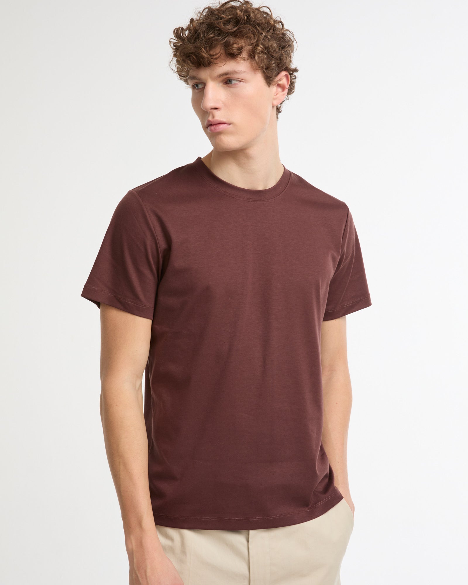 Summer sale - Cotton-silk interlock T-shirt -Yves Salomon - New spring summer collection