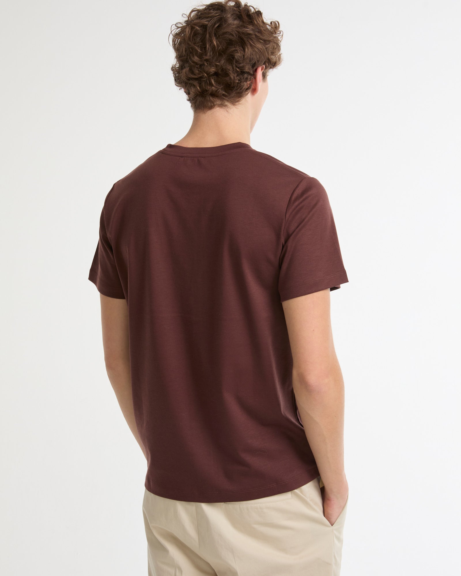 Summer sale - Cotton-silk interlock T-shirt -Yves Salomon - New spring summer collection