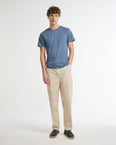 Cotton-silk interlock T-shirt