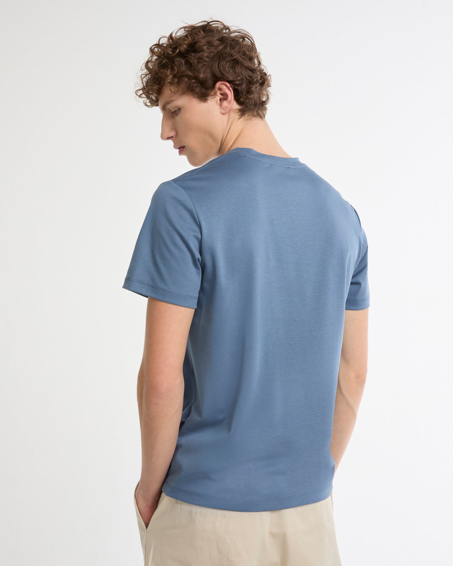 Summer sale - Cotton-silk interlock T-shirt -Yves Salomon - New spring summer collection