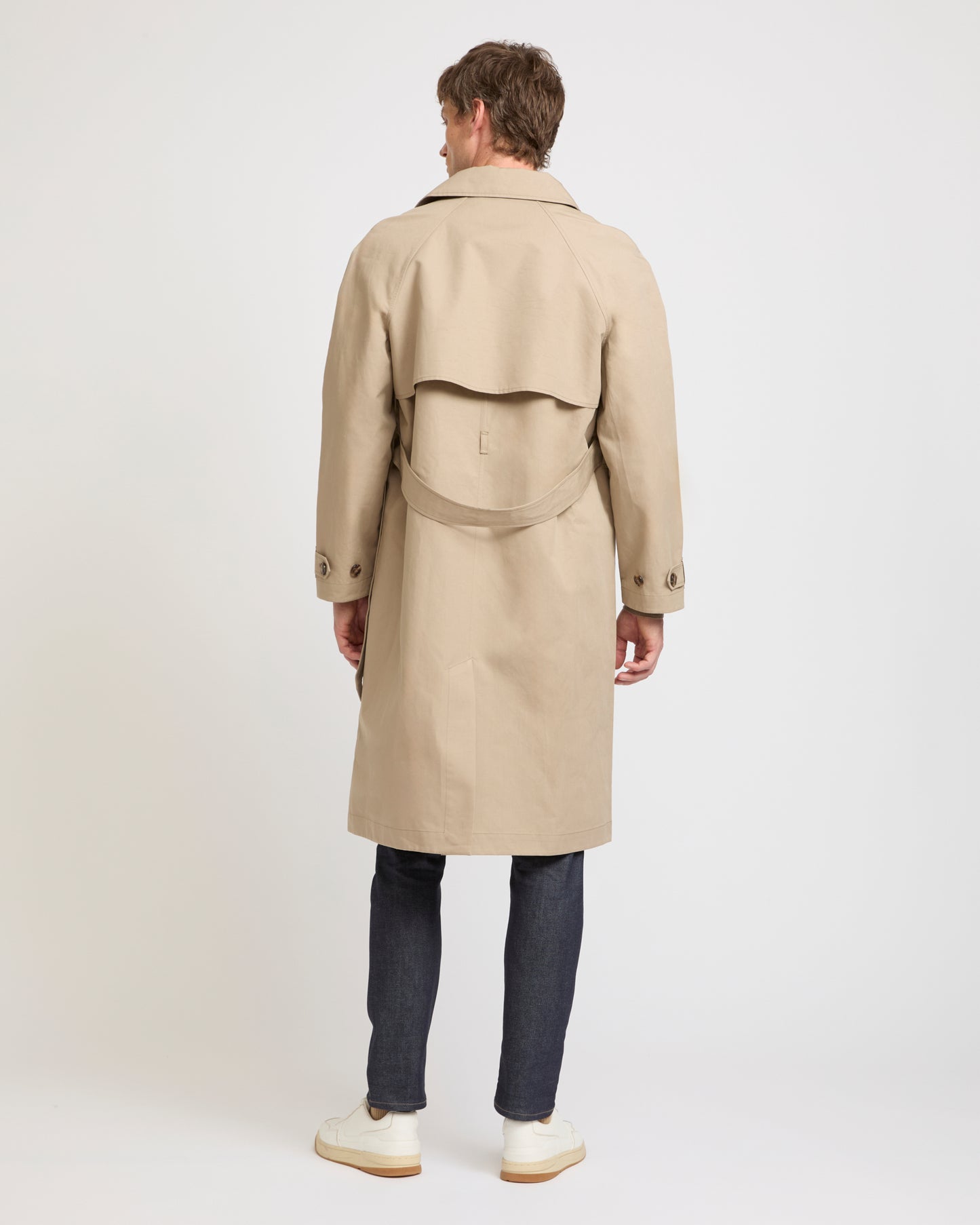 Summer sale - Two-tone double-sided cotton trench coat -Yves Salomon - New spring summer collection