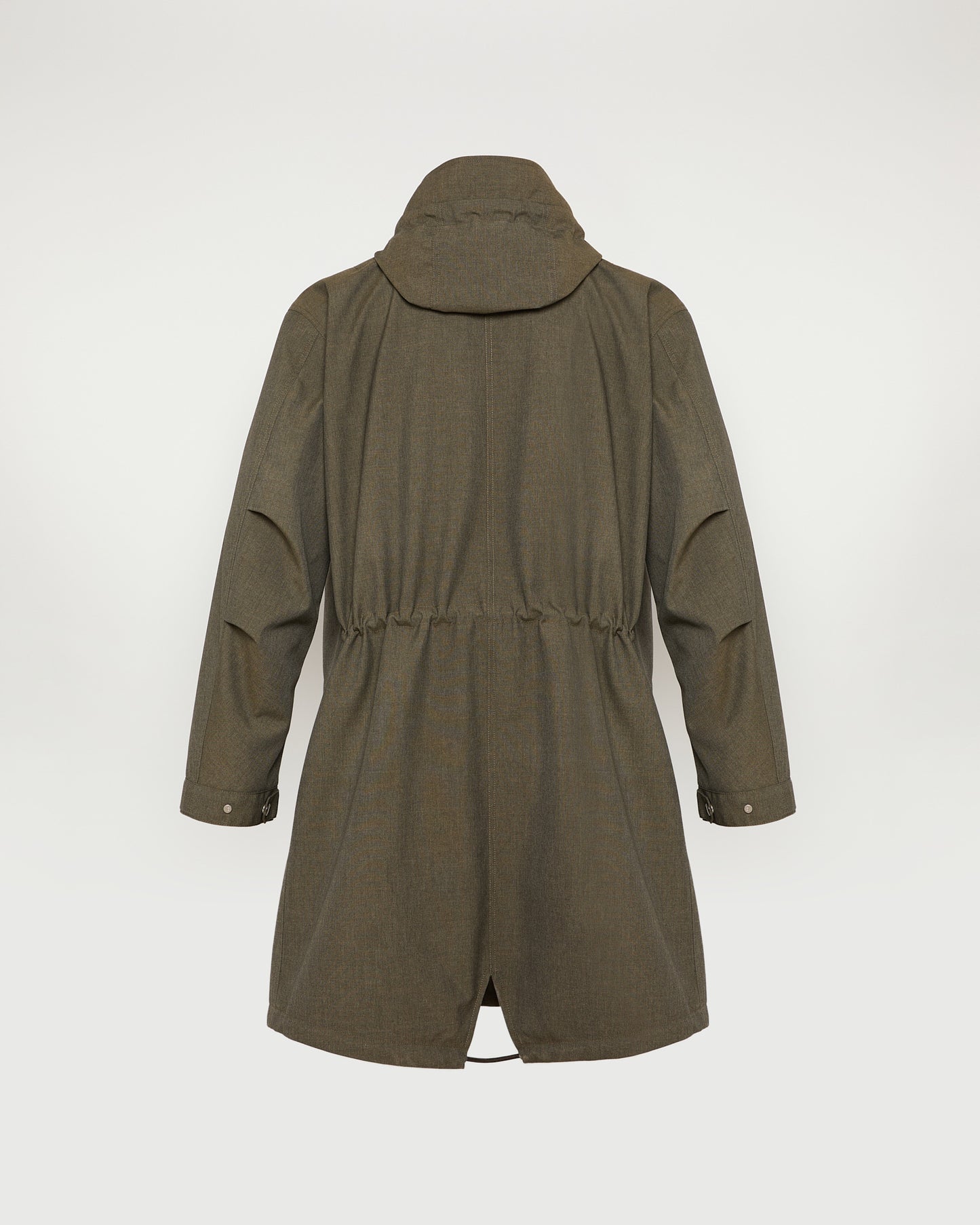 Pilot Parka in technical fabric with a cool wool look -Yves Salomon - New spring summer collection