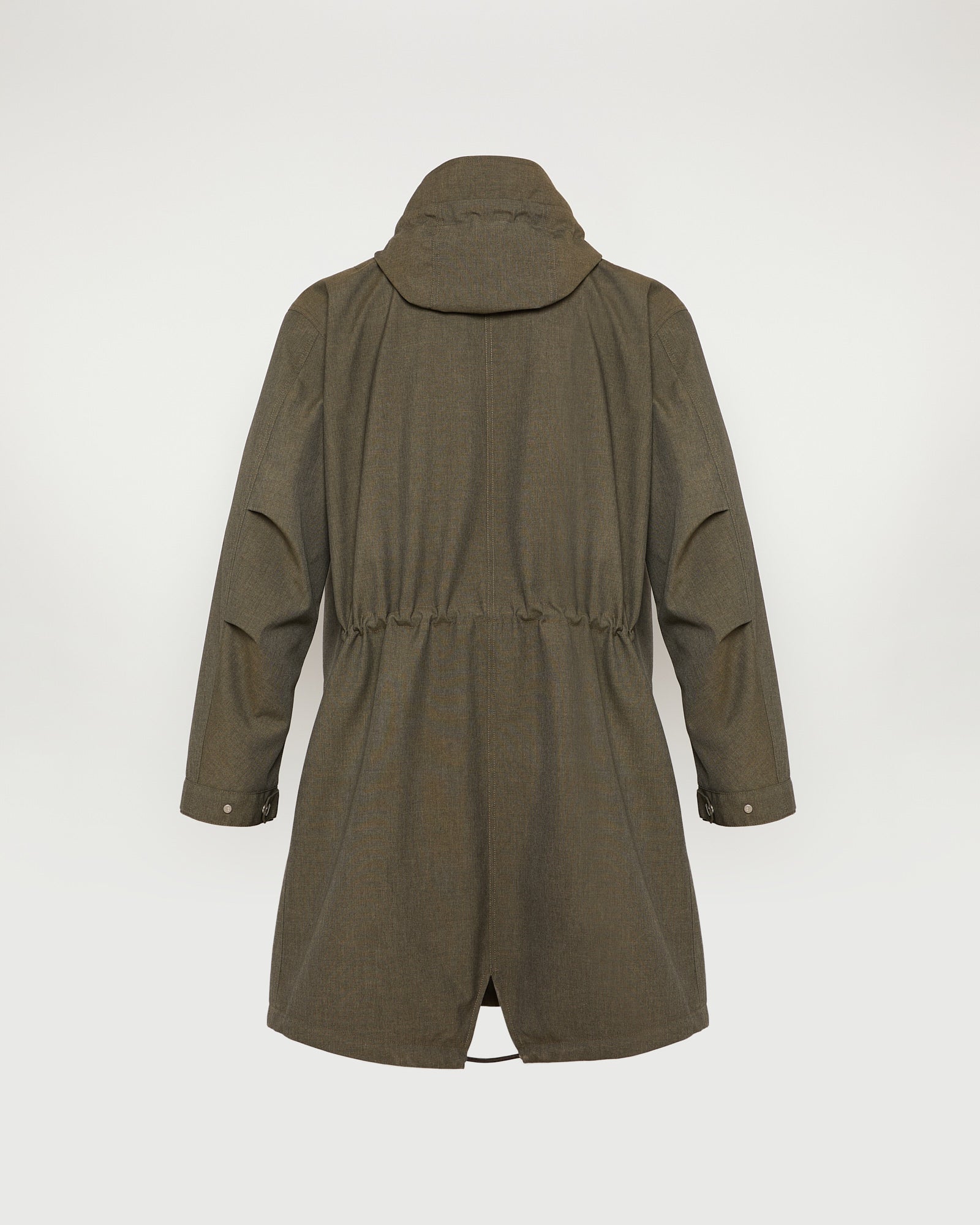 Pilot Parka in technical fabric with a cool wool look -Yves Salomon - New spring summer collection