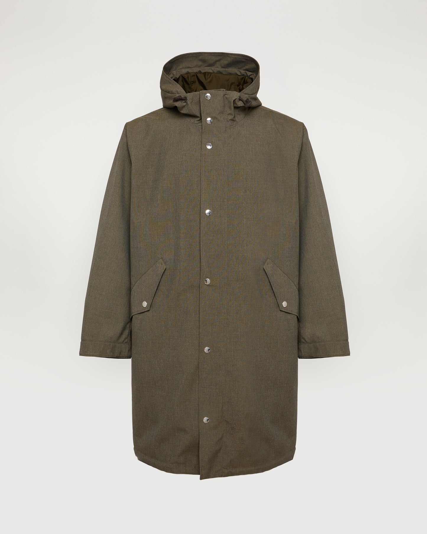 Pilot Parka in technical fabric with a cool wool look -Yves Salomon - New spring summer collection
