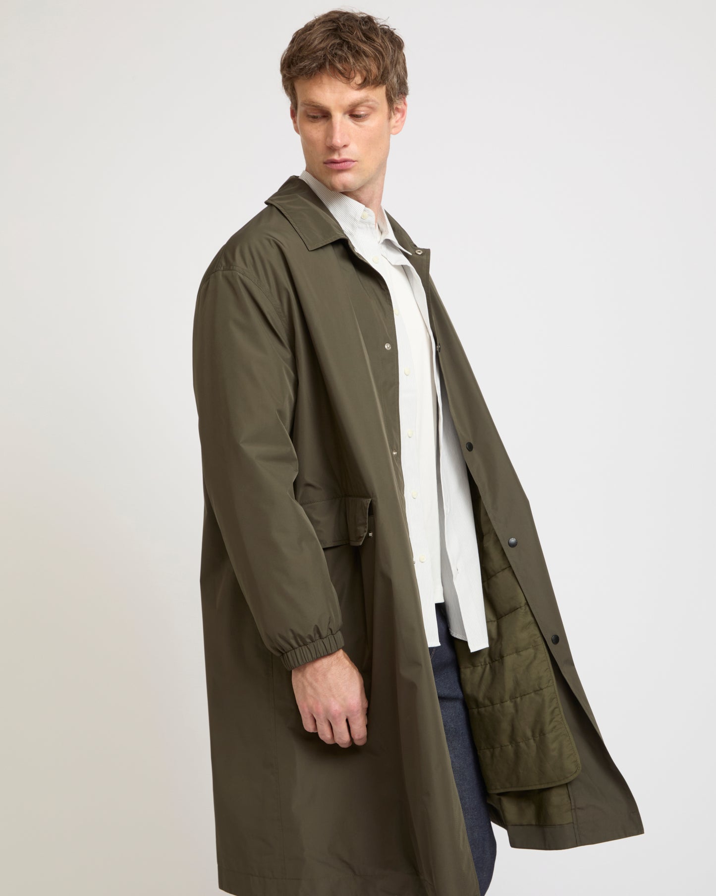 Waterproof technical fabric coat -Yves Salomon - New spring summer collection